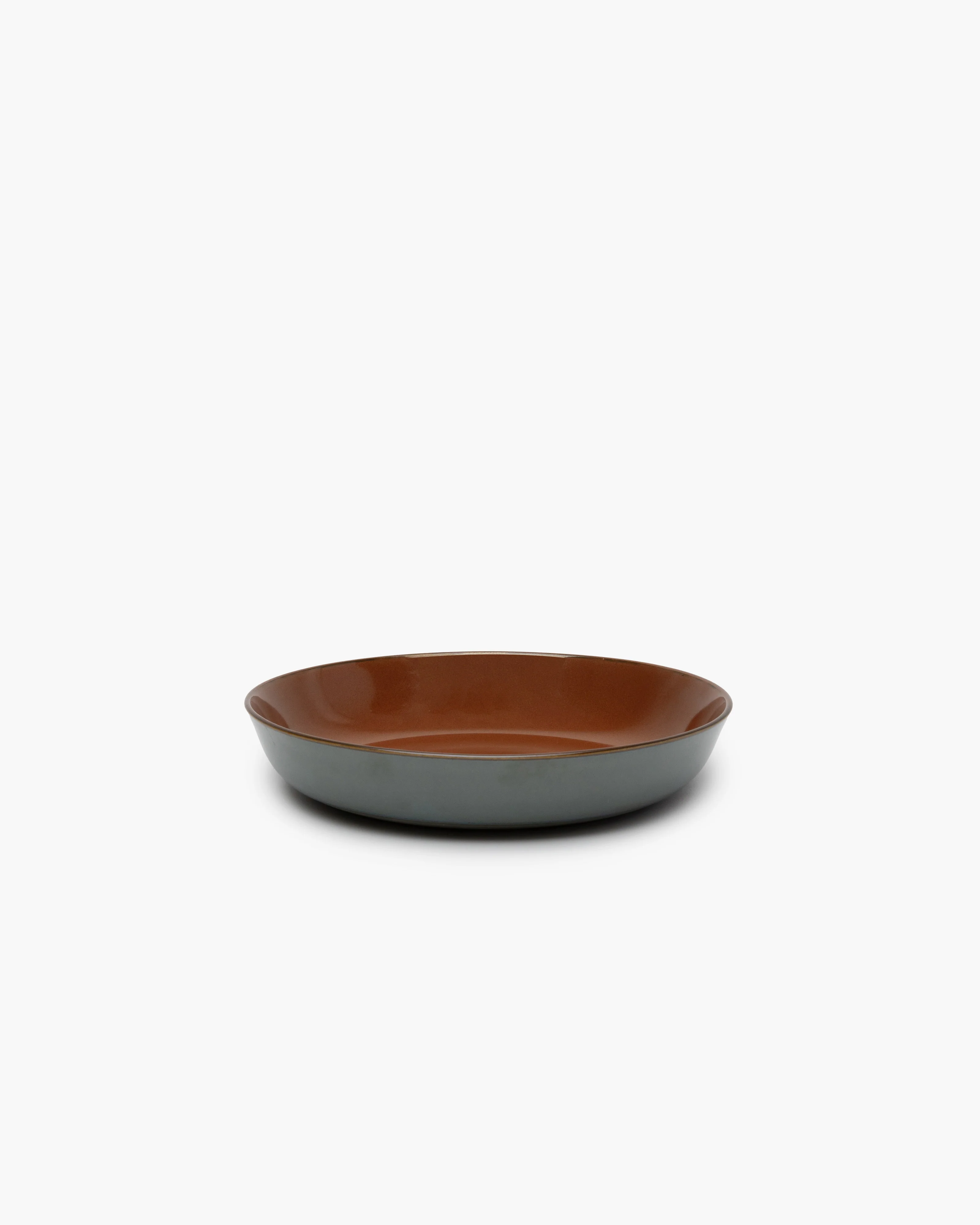 Deep plate M rust/smoky blue Terres de rêves