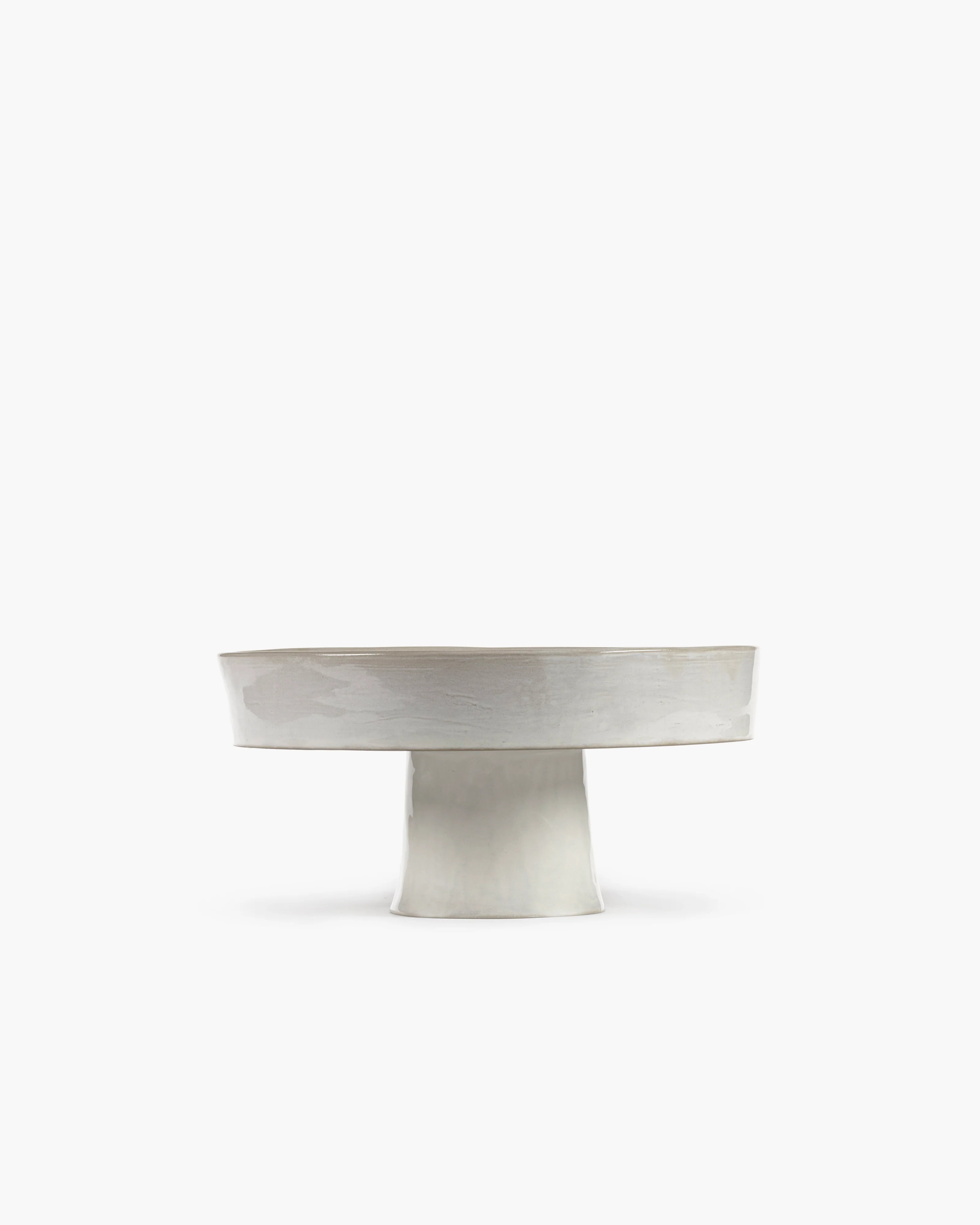 Deep plate on foot L off-white La Mère - Image 2