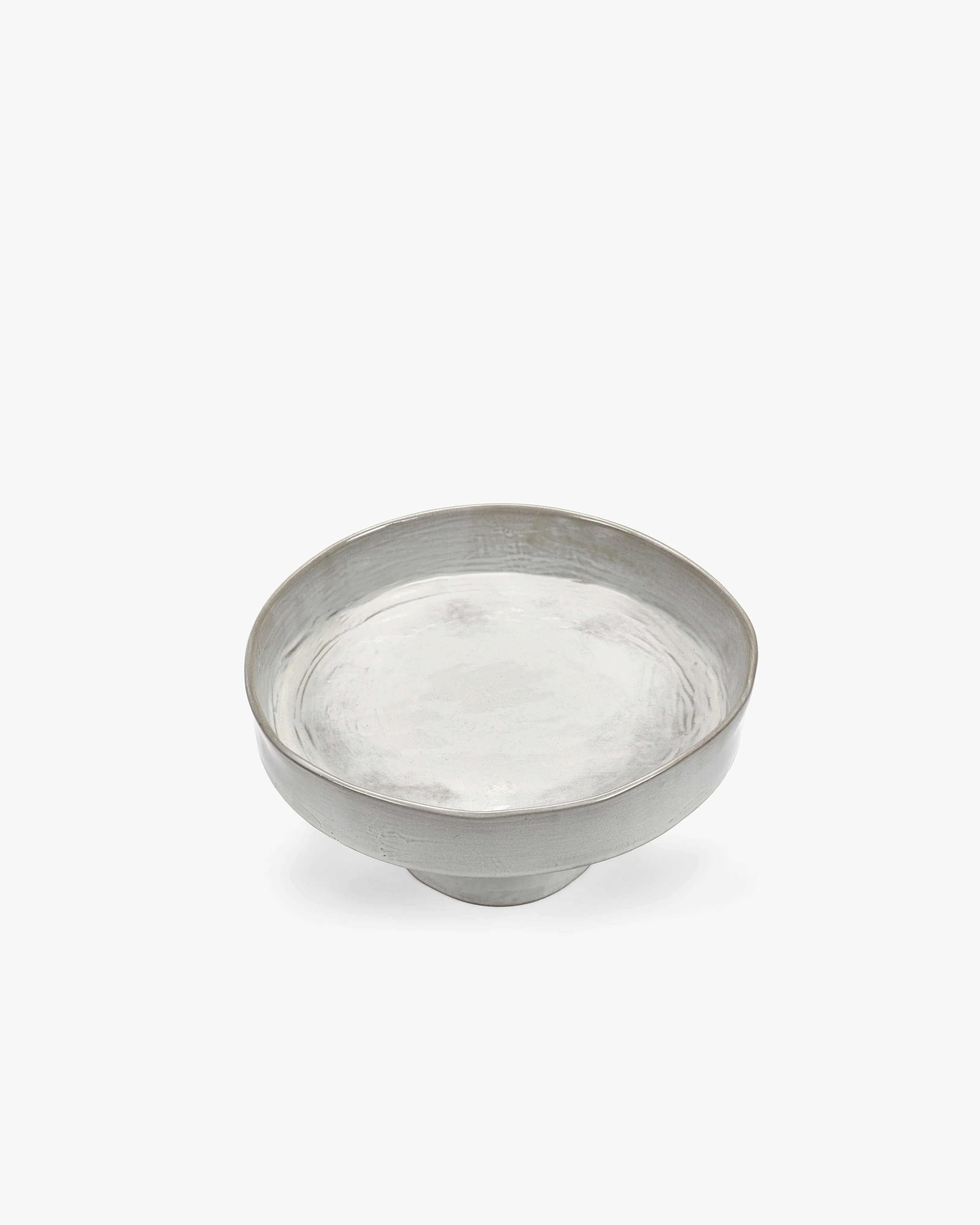 Deep plate on foot L off-white La Mère - Image 3