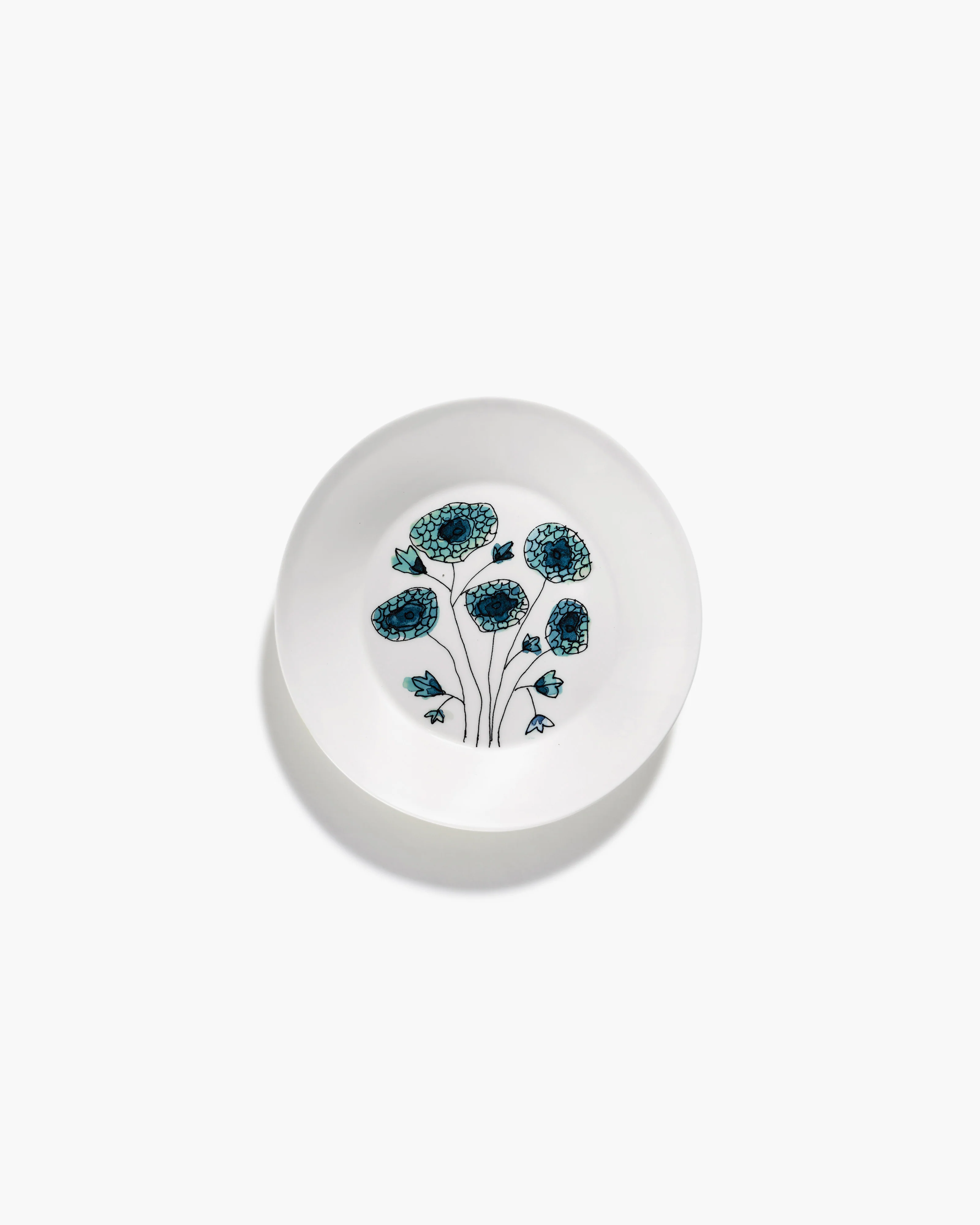 Deep plate S Anemone vaniglia Midnight Flowers - Image 2