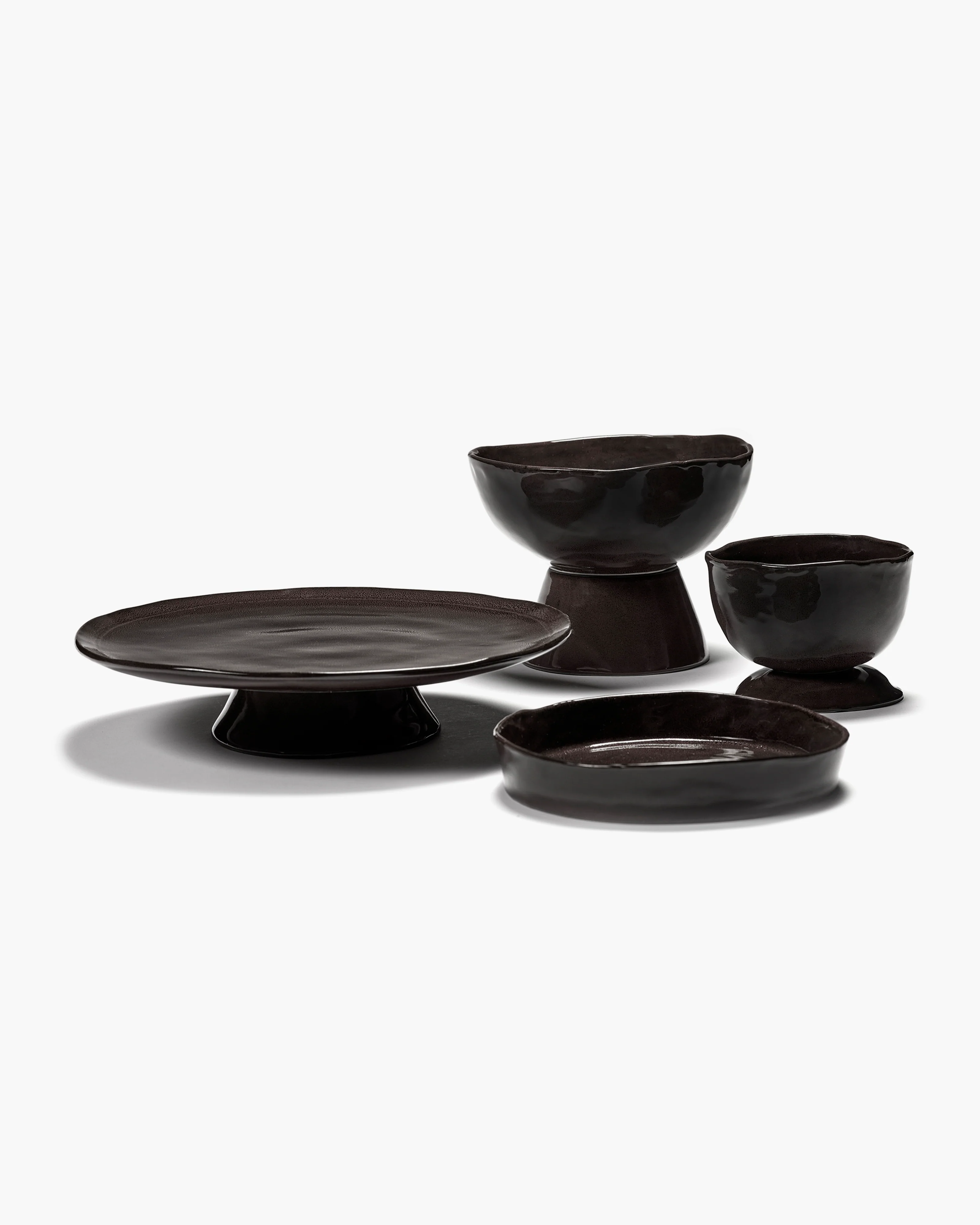 Deep plate S ebony La Mère - Image 5