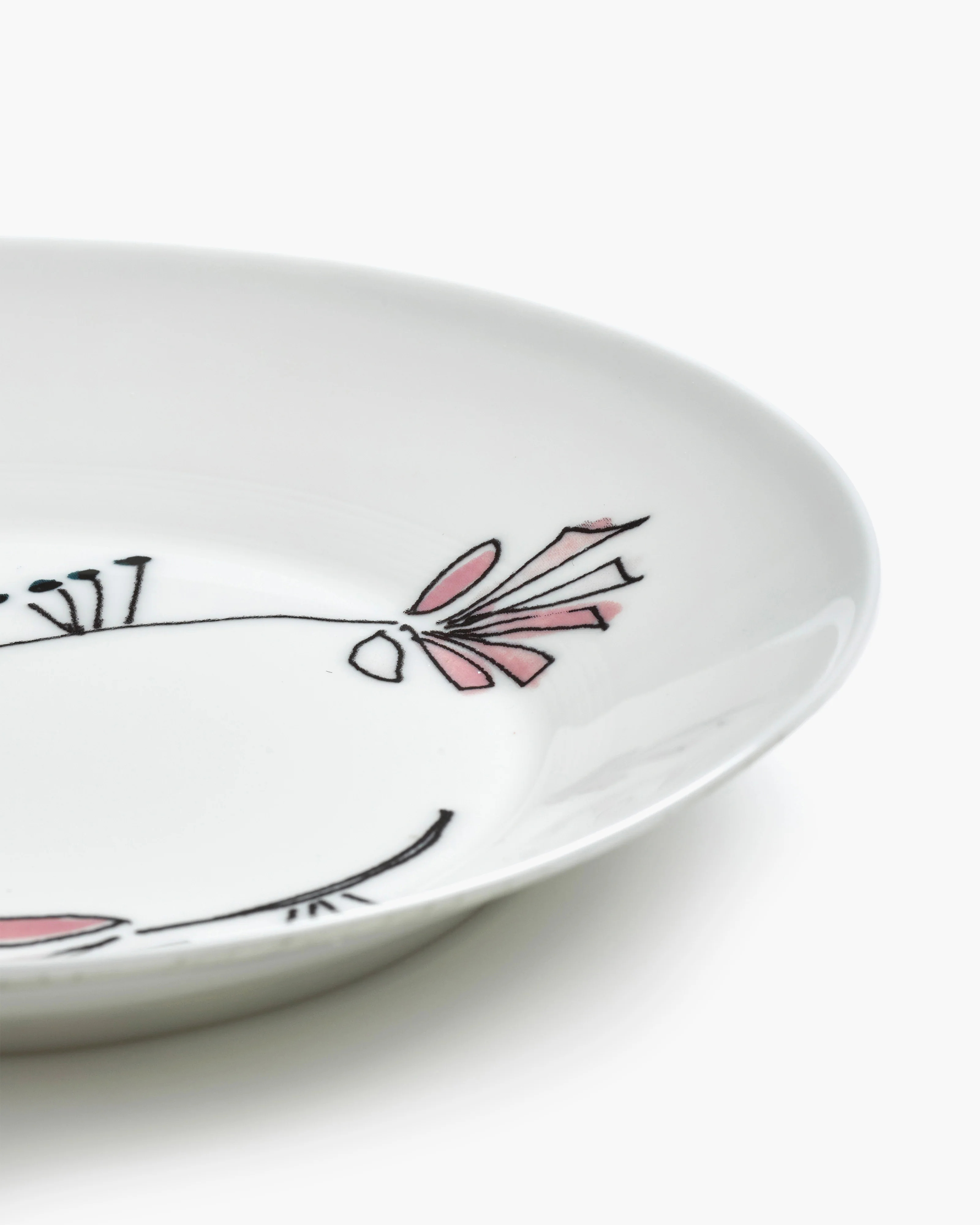 Deep plate S Fiore rosa Midnight Flowers - Image 4