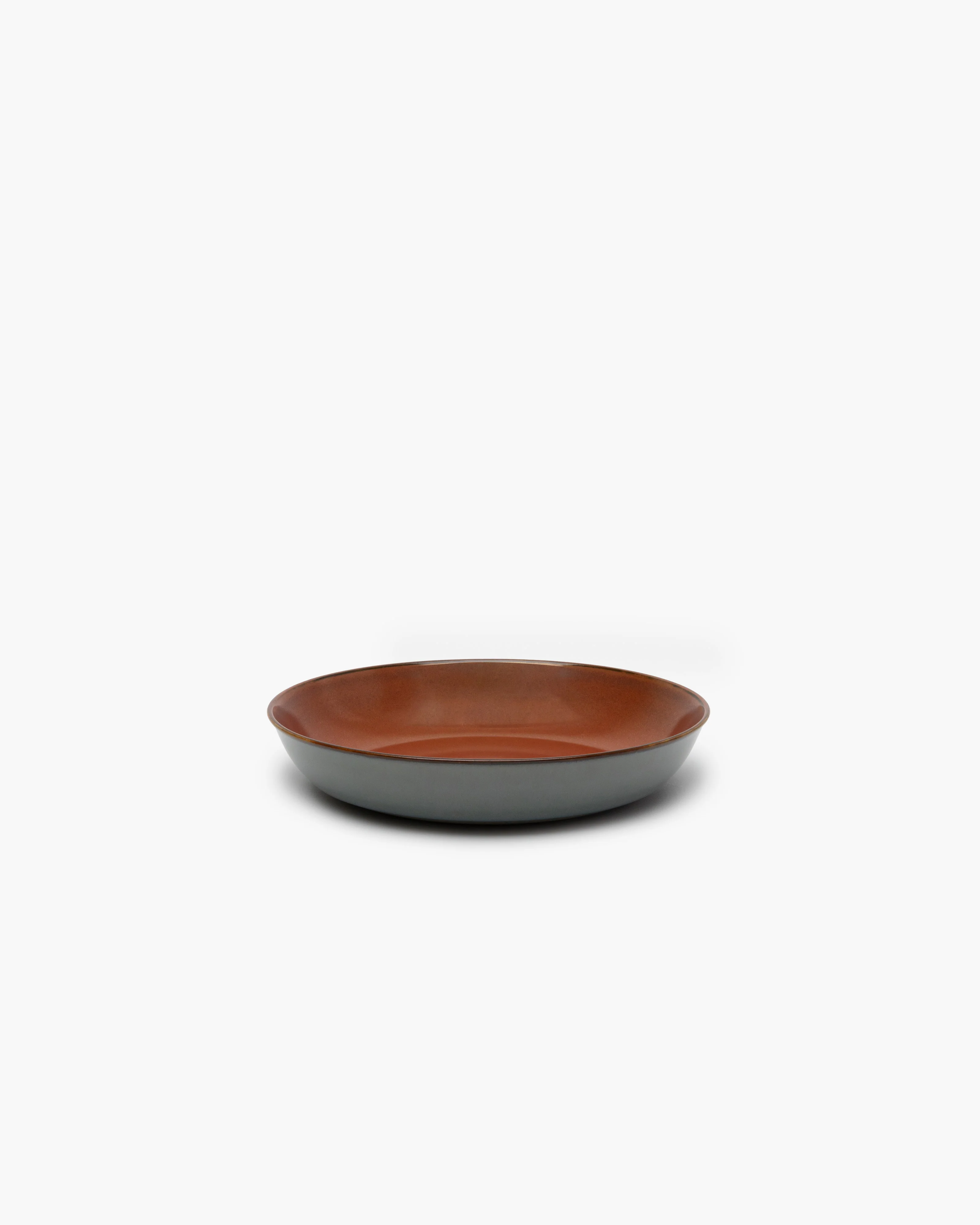 Deep plate S rust/smoky blue Terres de rêves