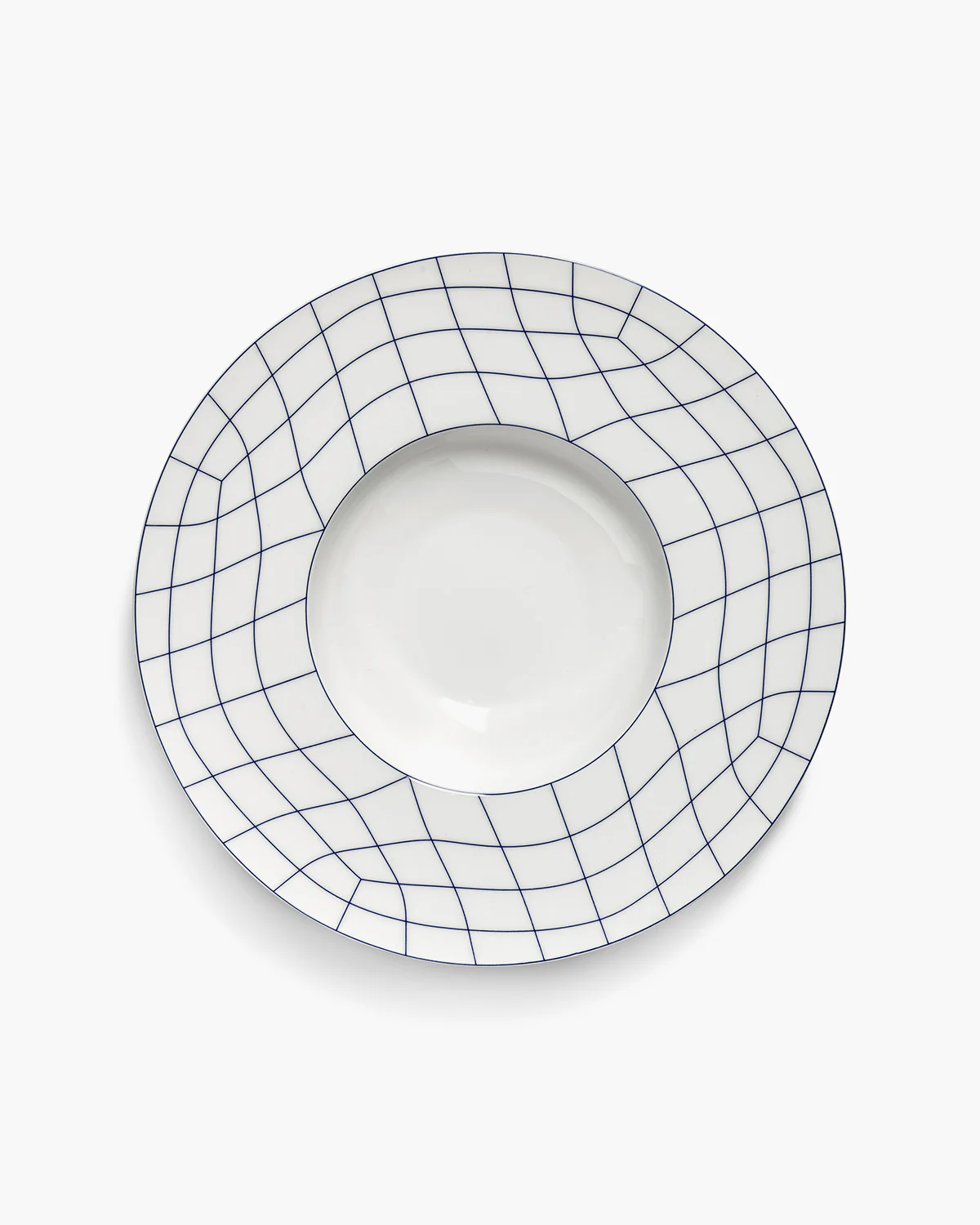 Deep plate wide edge white - blue Nido - Image 2