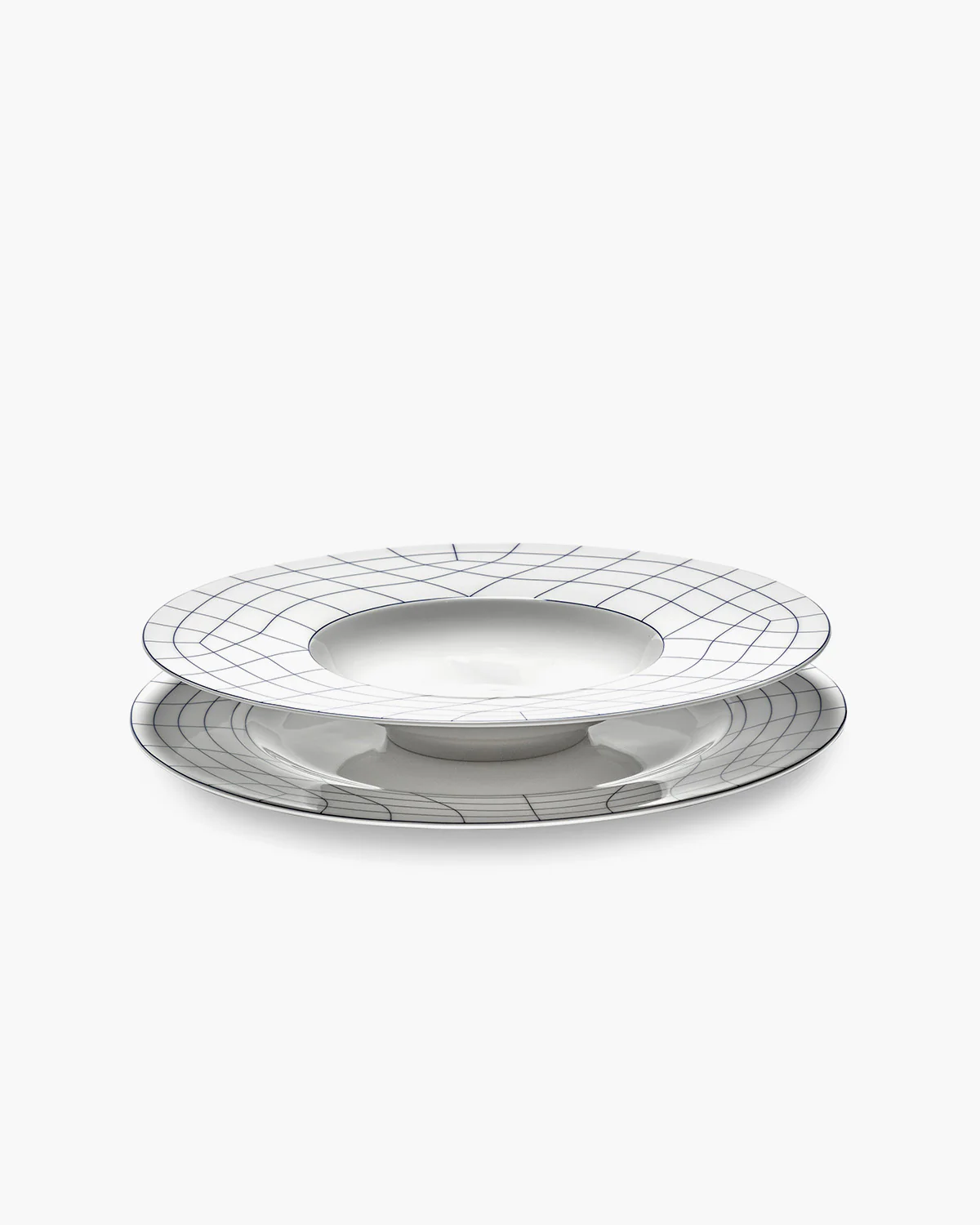 Deep plate wide edge white - blue Nido - Image 5