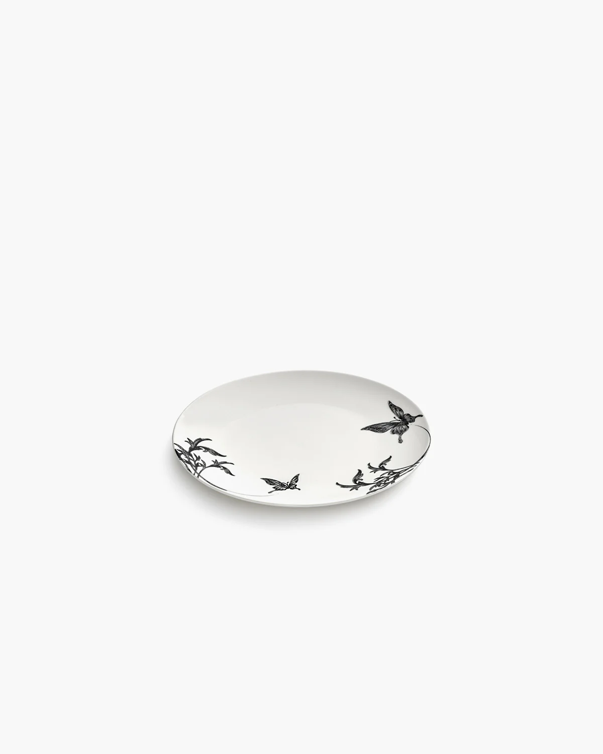Dessert plate butterfly ballet white - black Unity - Image 3