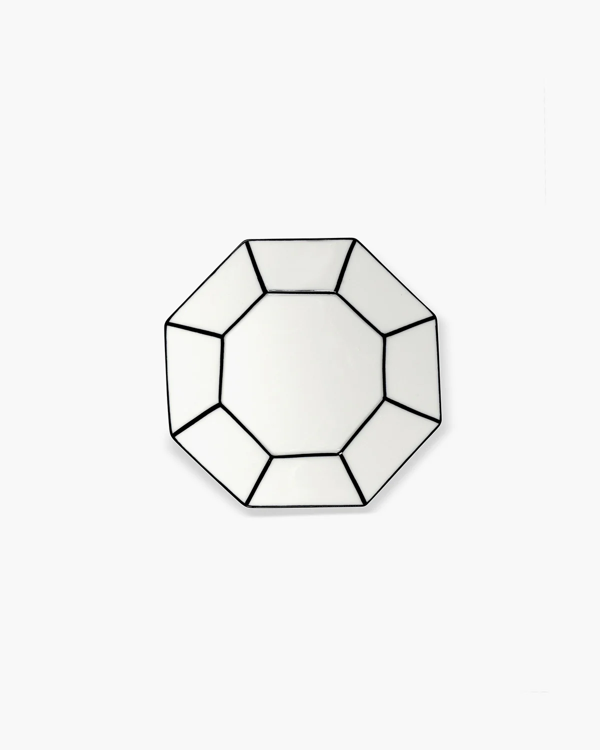 Dessert plate white - black Carte Blanche - Image 3