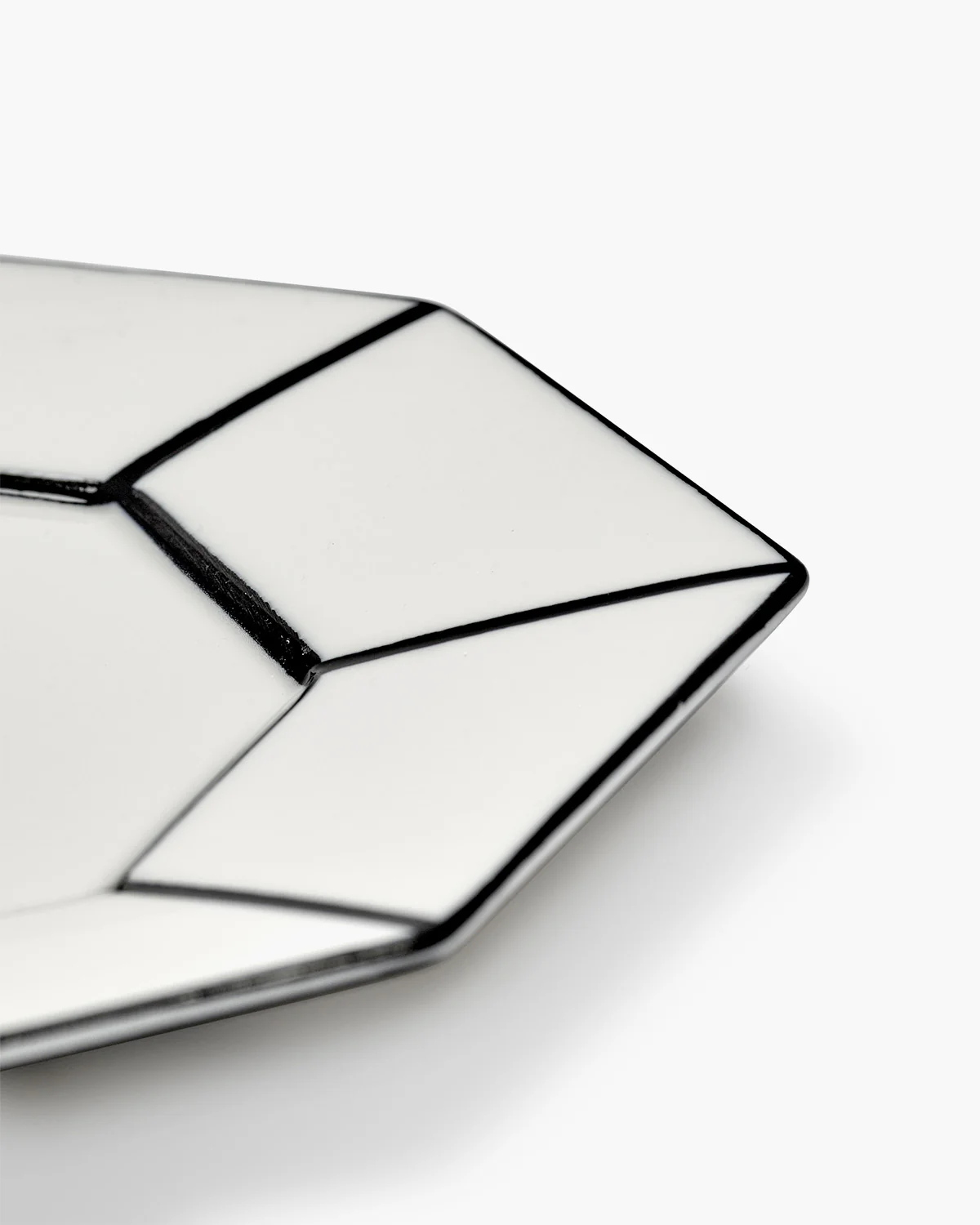 Dessert plate white - black Carte Blanche - Image 6