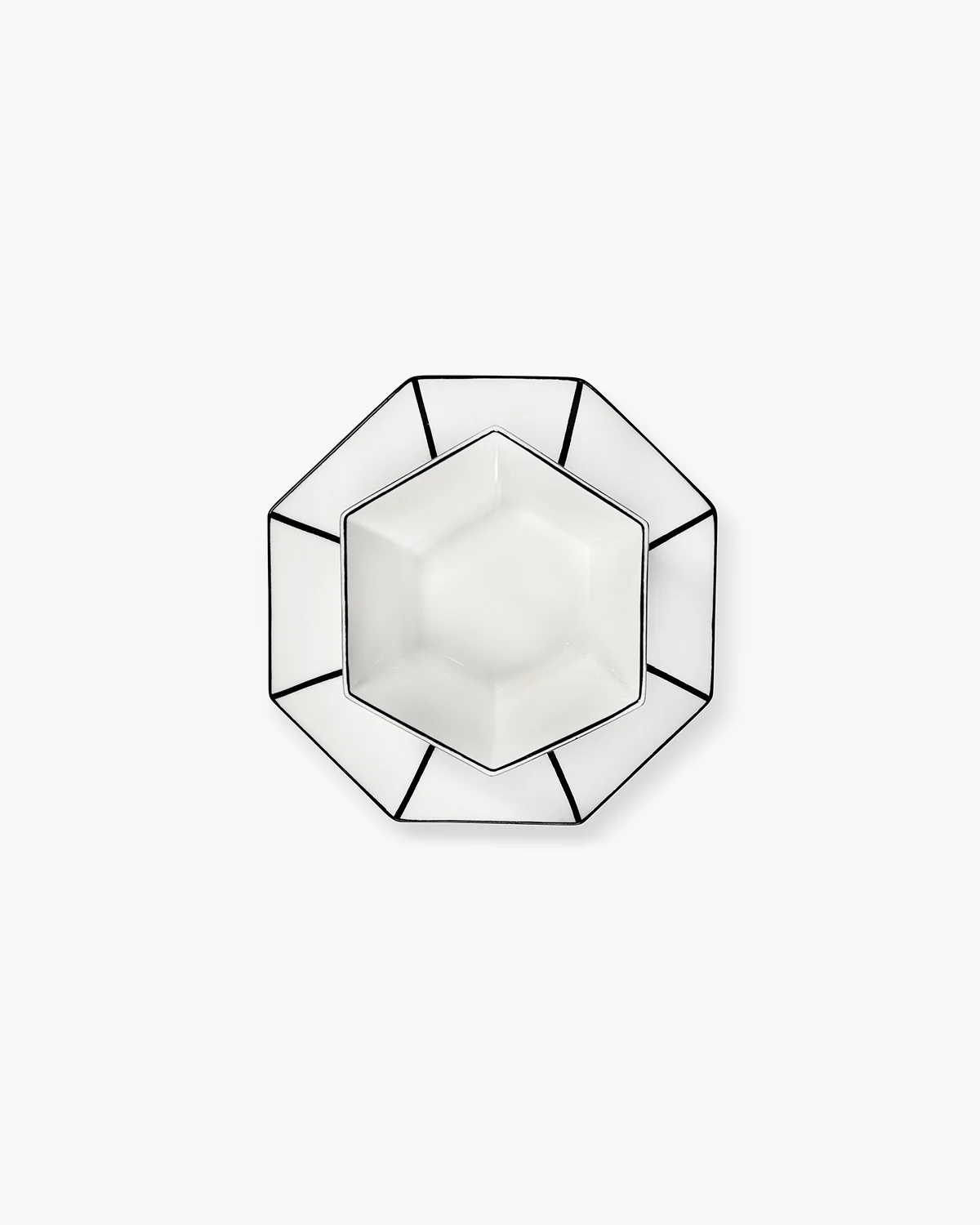 Dessert plate white - black Carte Blanche - Image 7