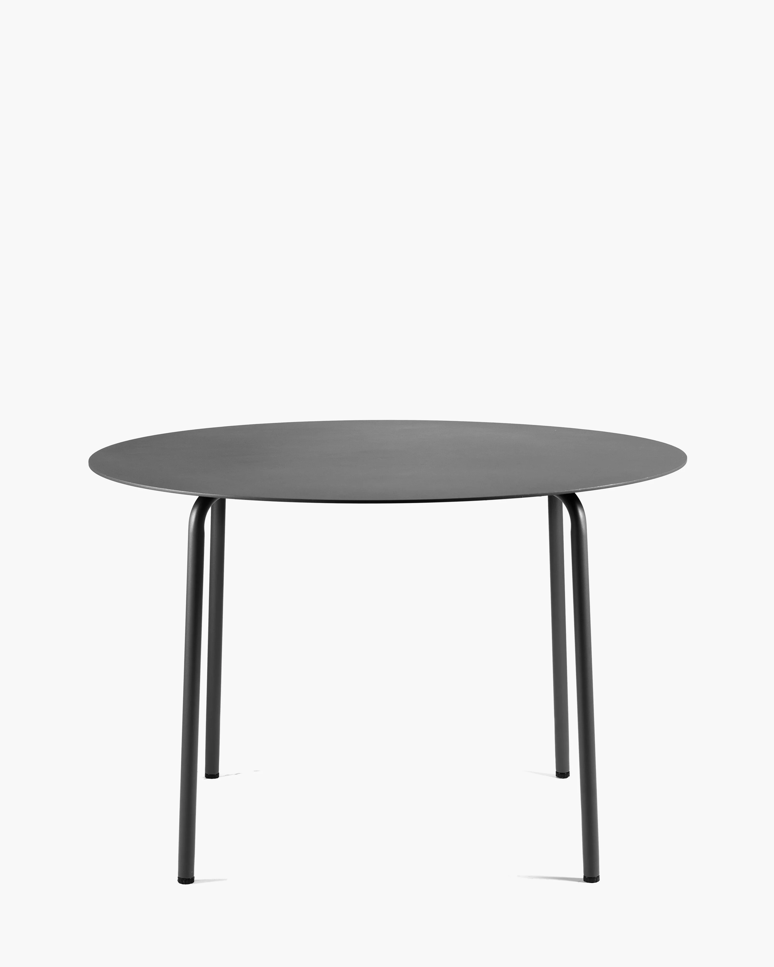 Dining table round L aluminium black August - Image 3