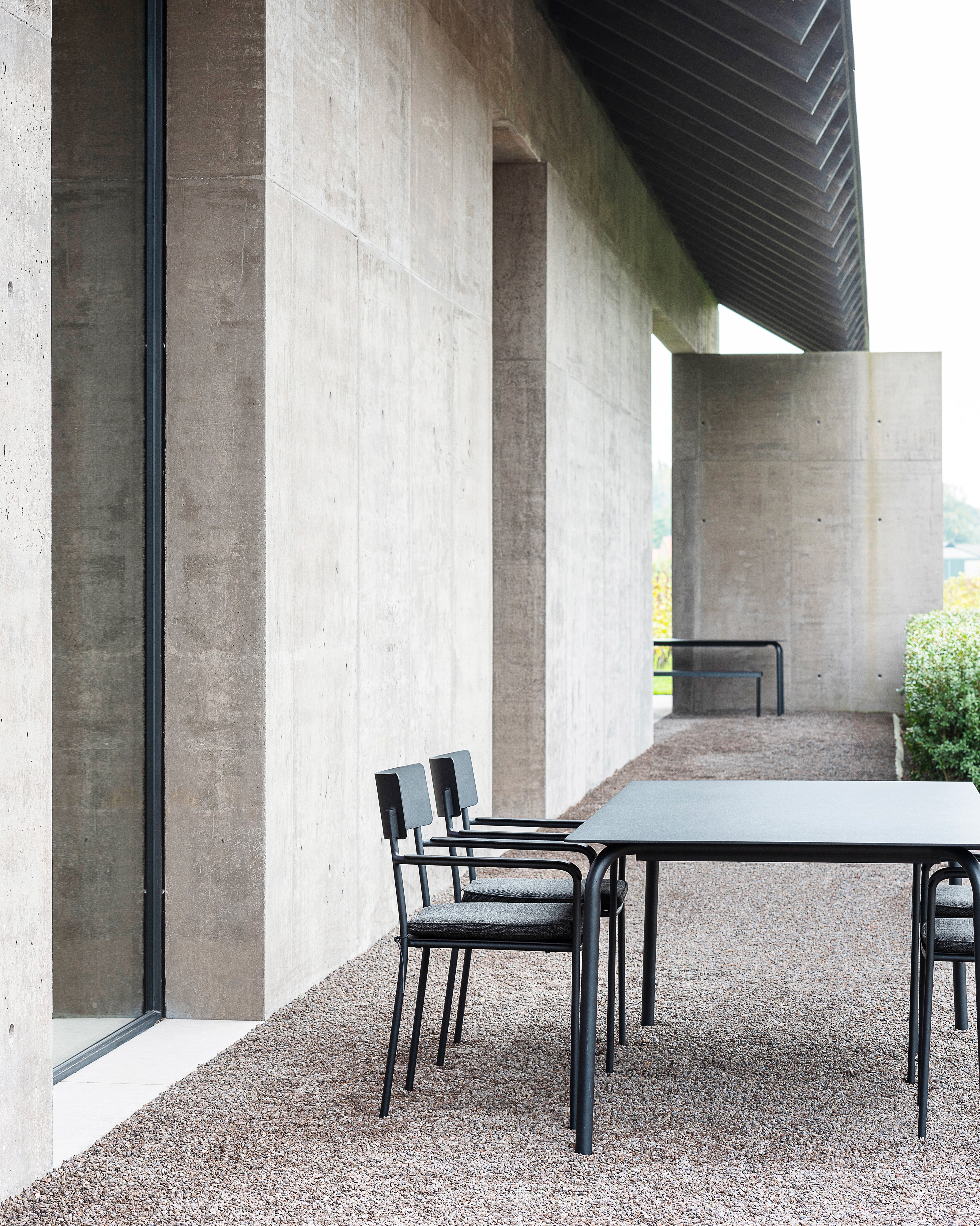 Dining table L aluminium black August - Image 2