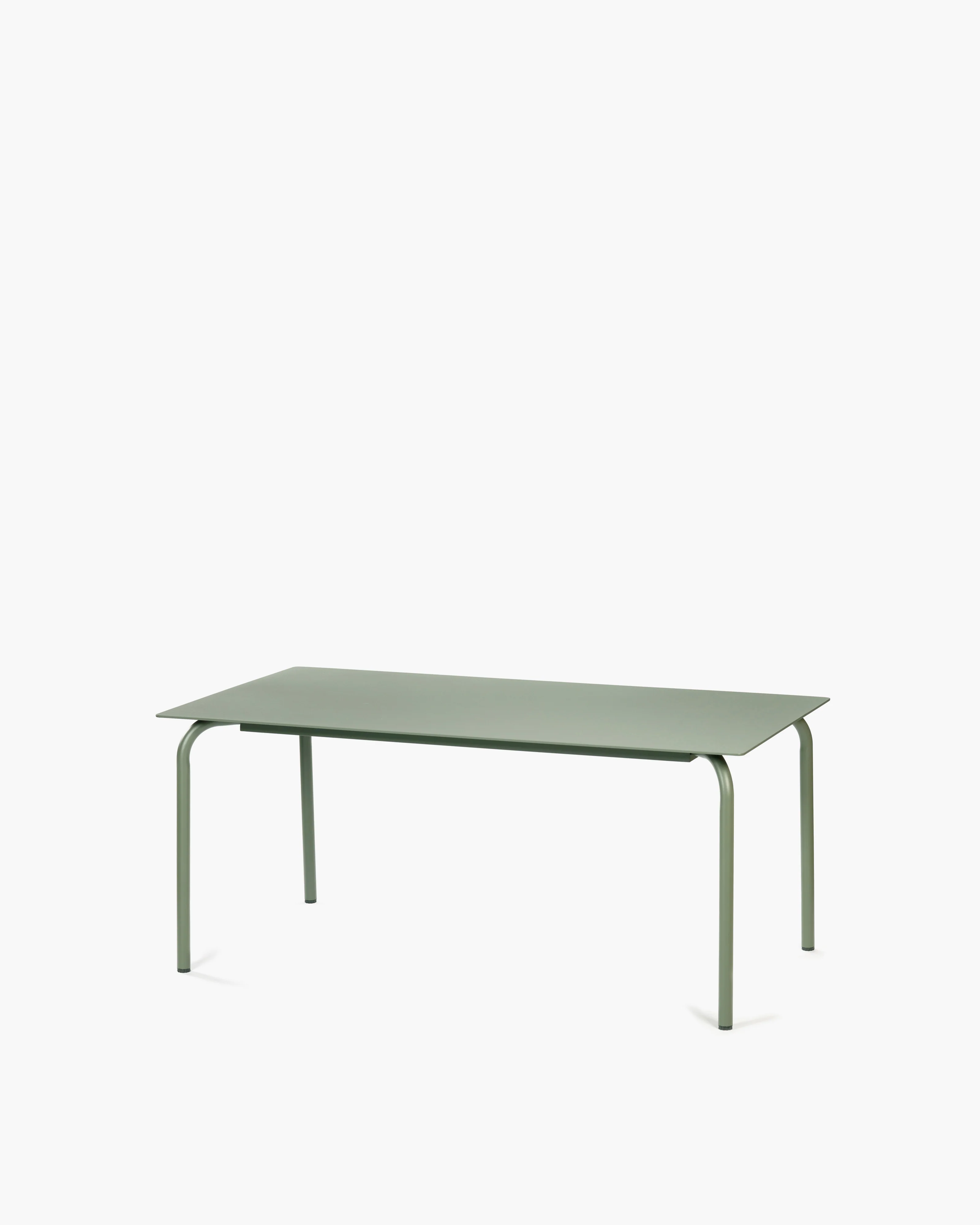 Dining table L aluminium eucalyptus green August