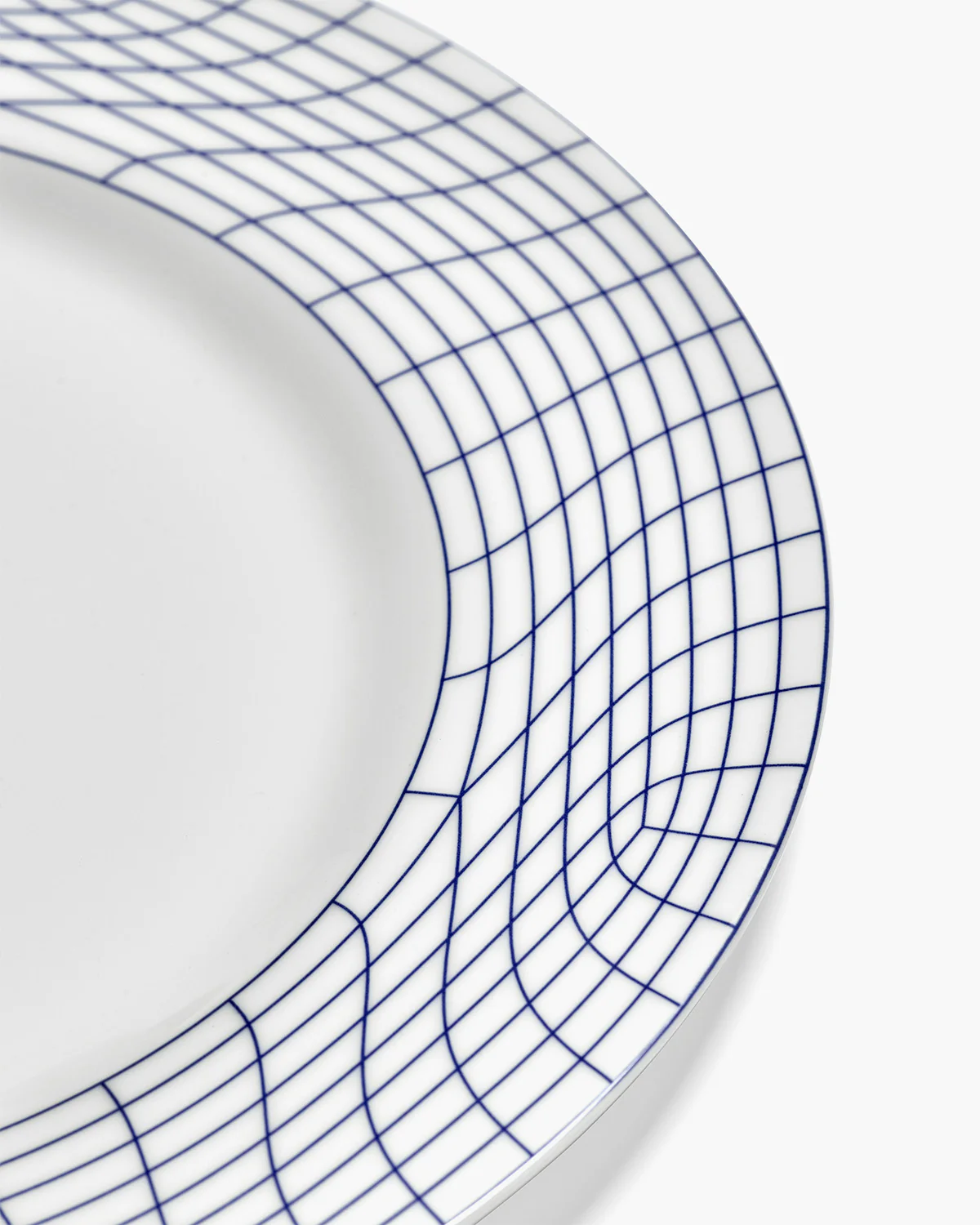 Dinner plate 01 white - blue Nido - Image 4