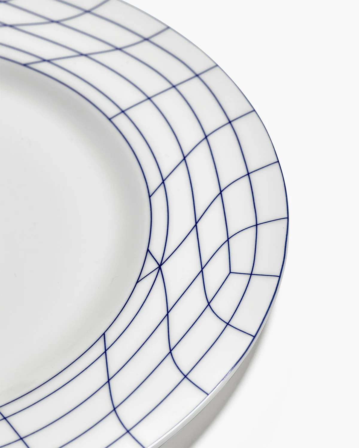 Dinner plate 02 white - blue Nido - Image 4