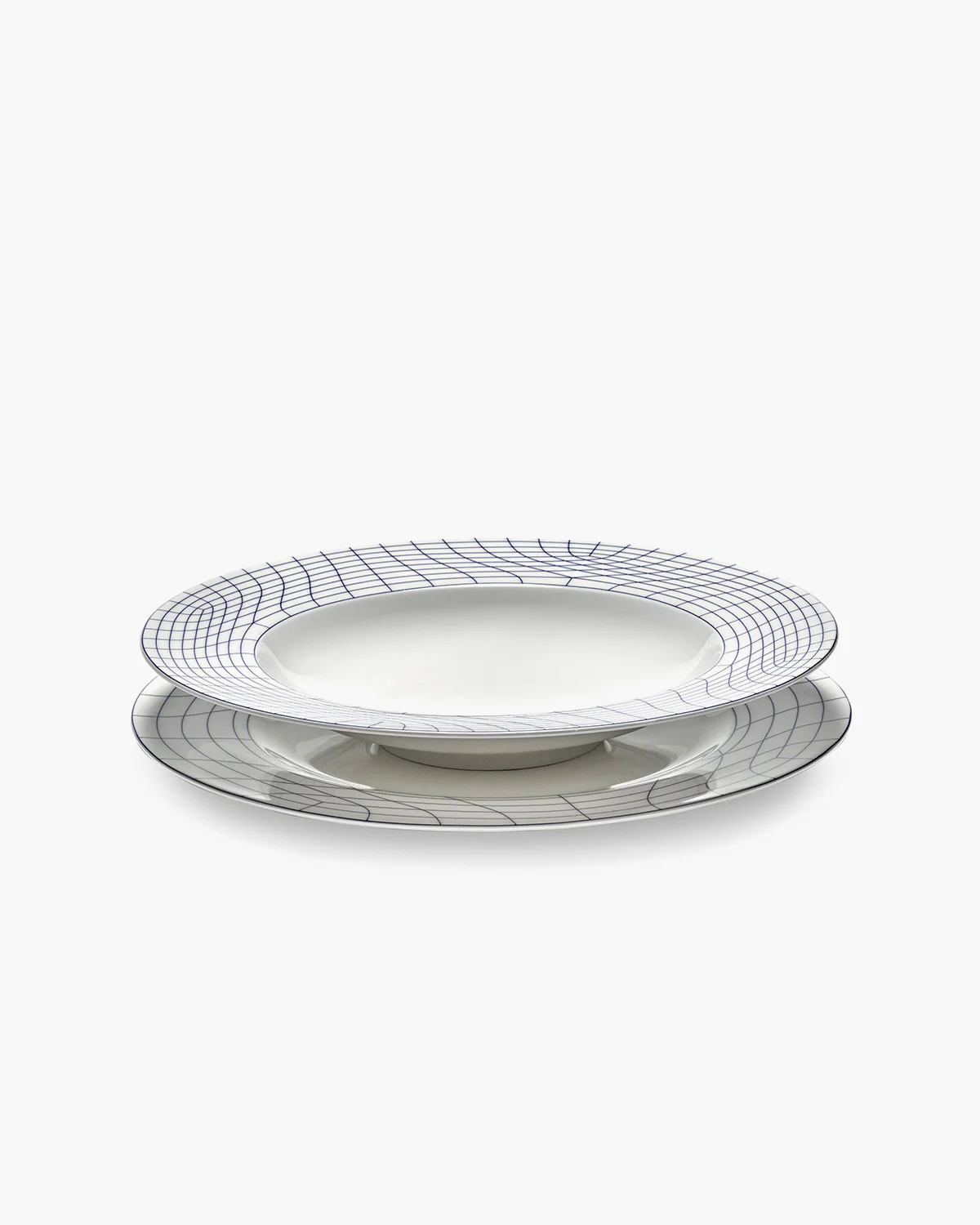 Dinner plate 02 white - blue Nido - Image 5