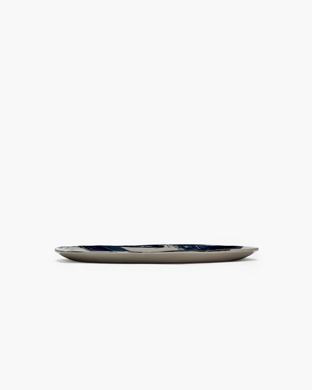 Dinner plate set of 2 varied designs beige - blue Sophia - Image 4