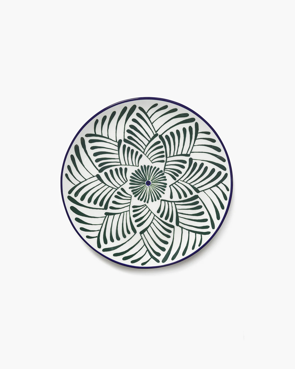 Dinner plate ass/4 green - blue Bazaar - Image 9