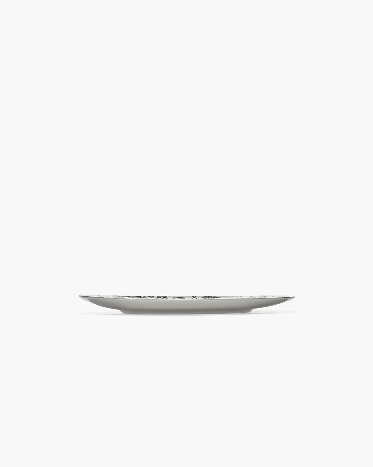 Dinner plate floral fantasy white - black Unity - Image 4