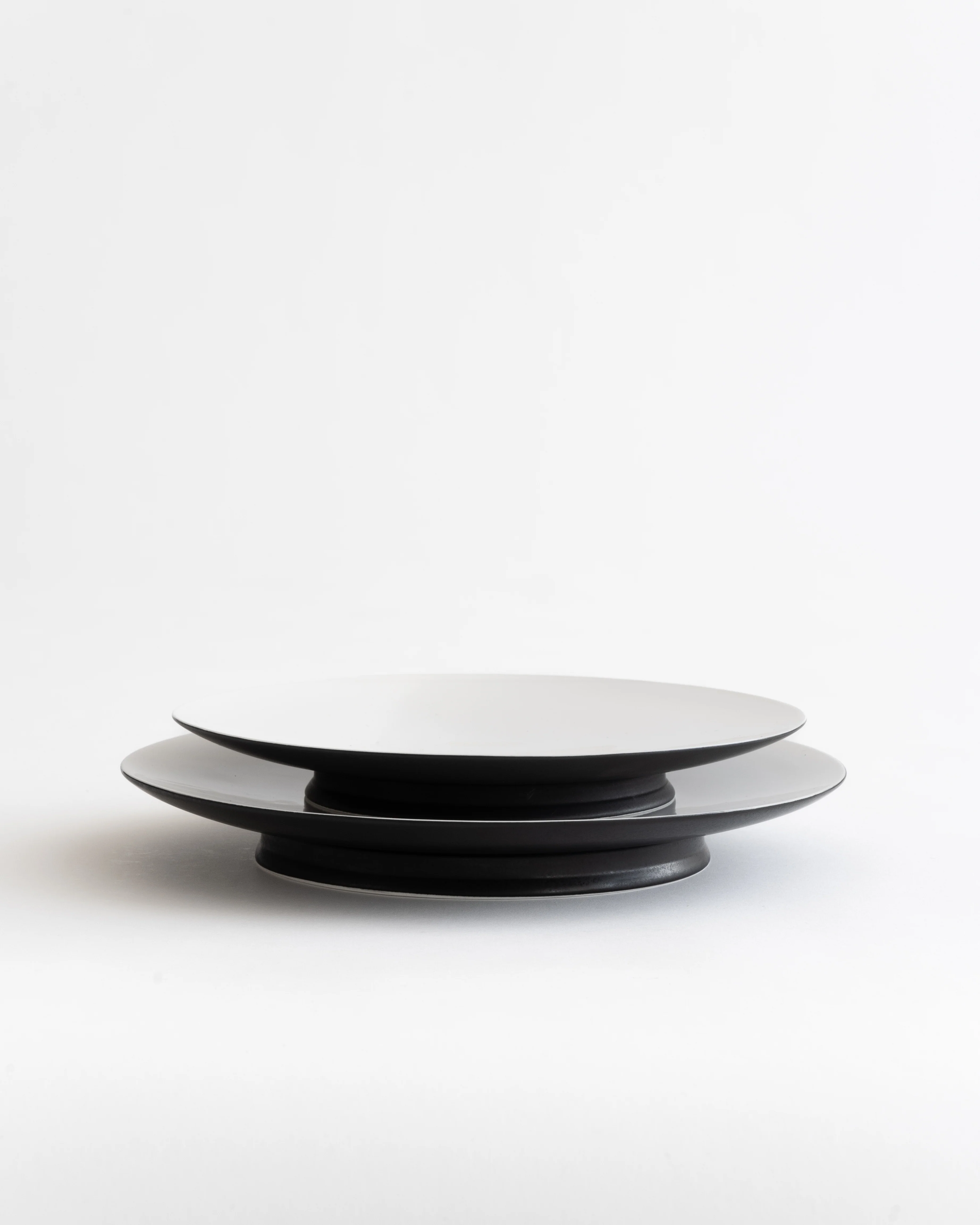 Dinner Set 12 pieces Black/off white Ra - Image 2