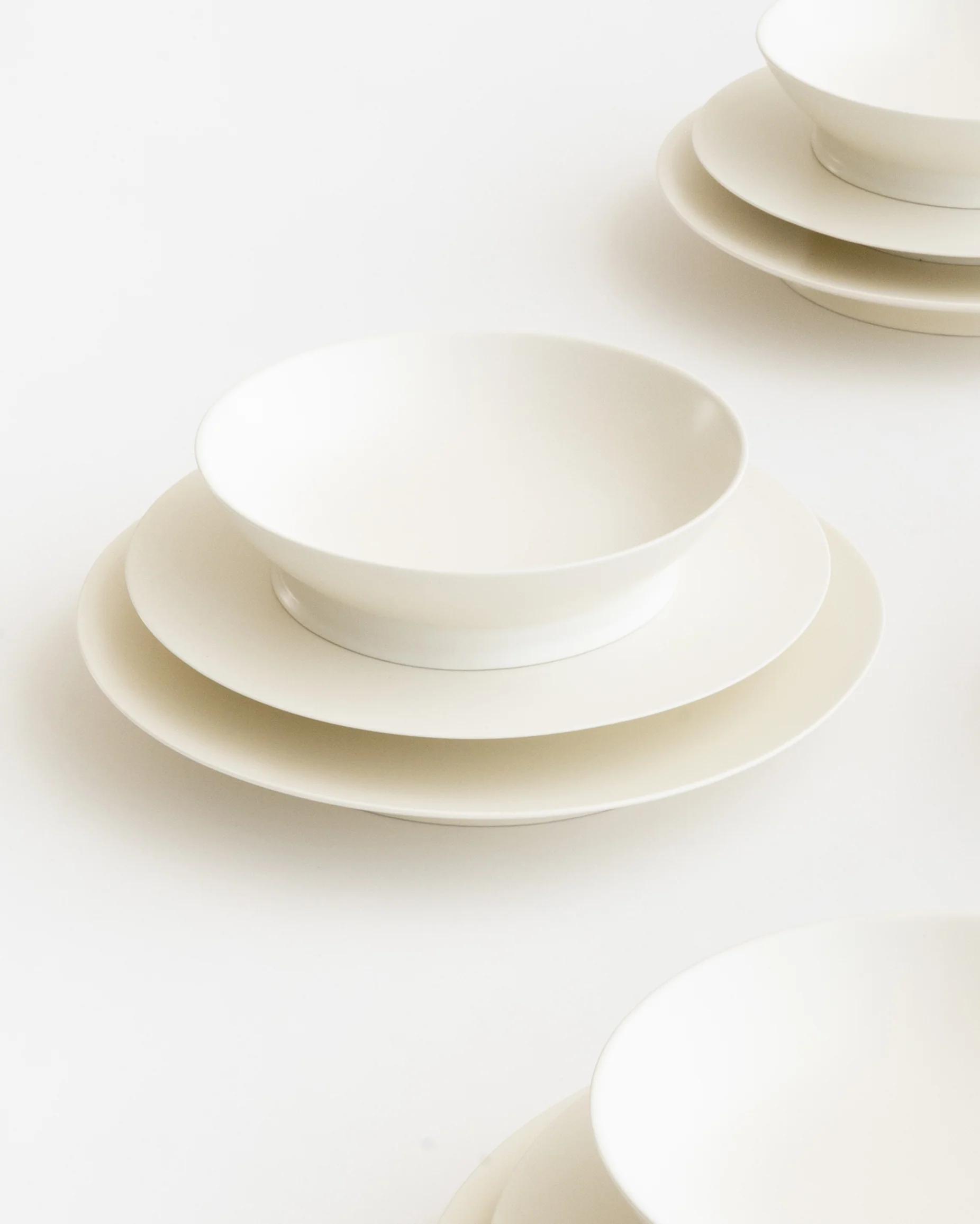 Dinner Set 12 pieces Off White Ra - Image 4