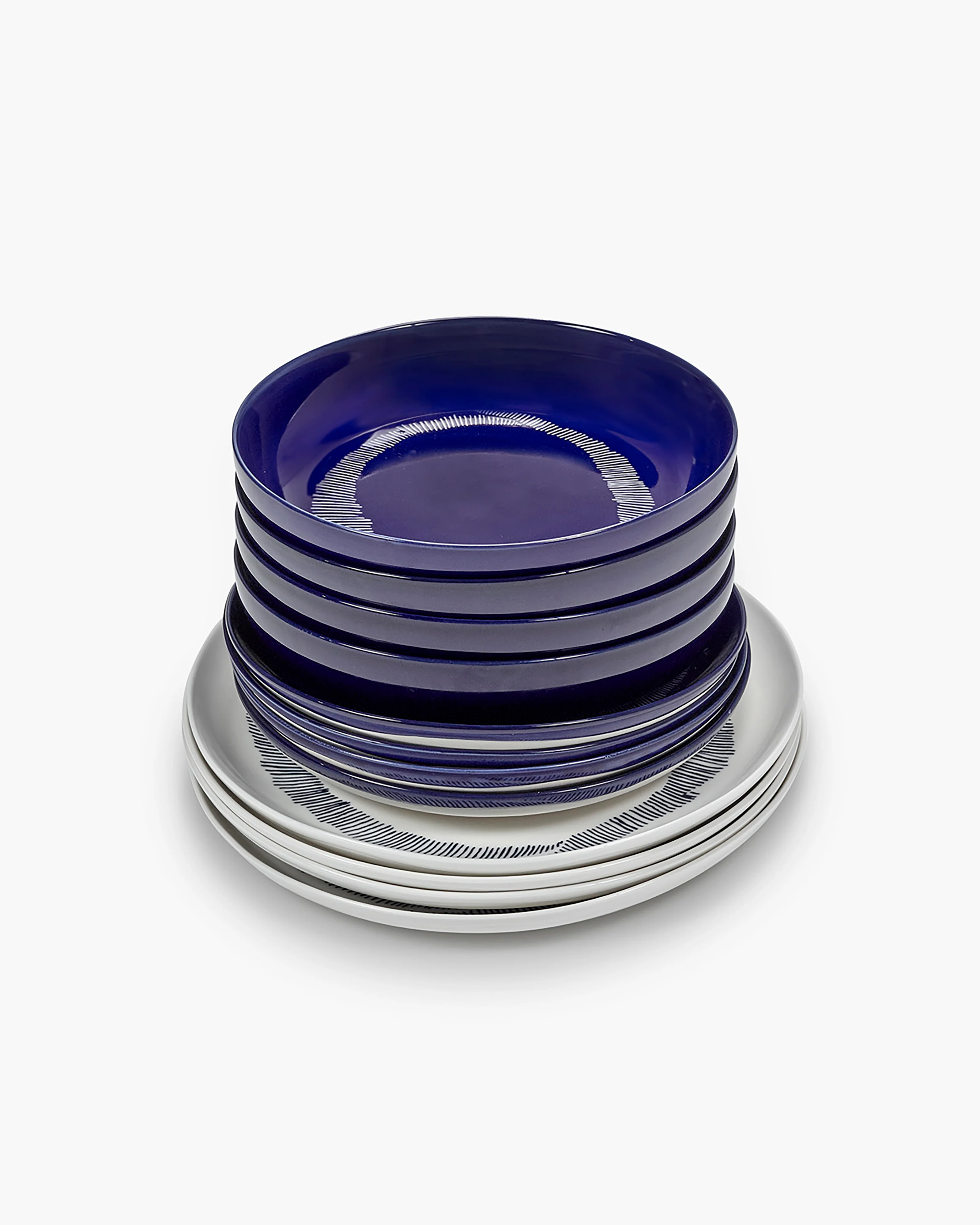 Dinner Set 12 pieces blue Feast - Image 3