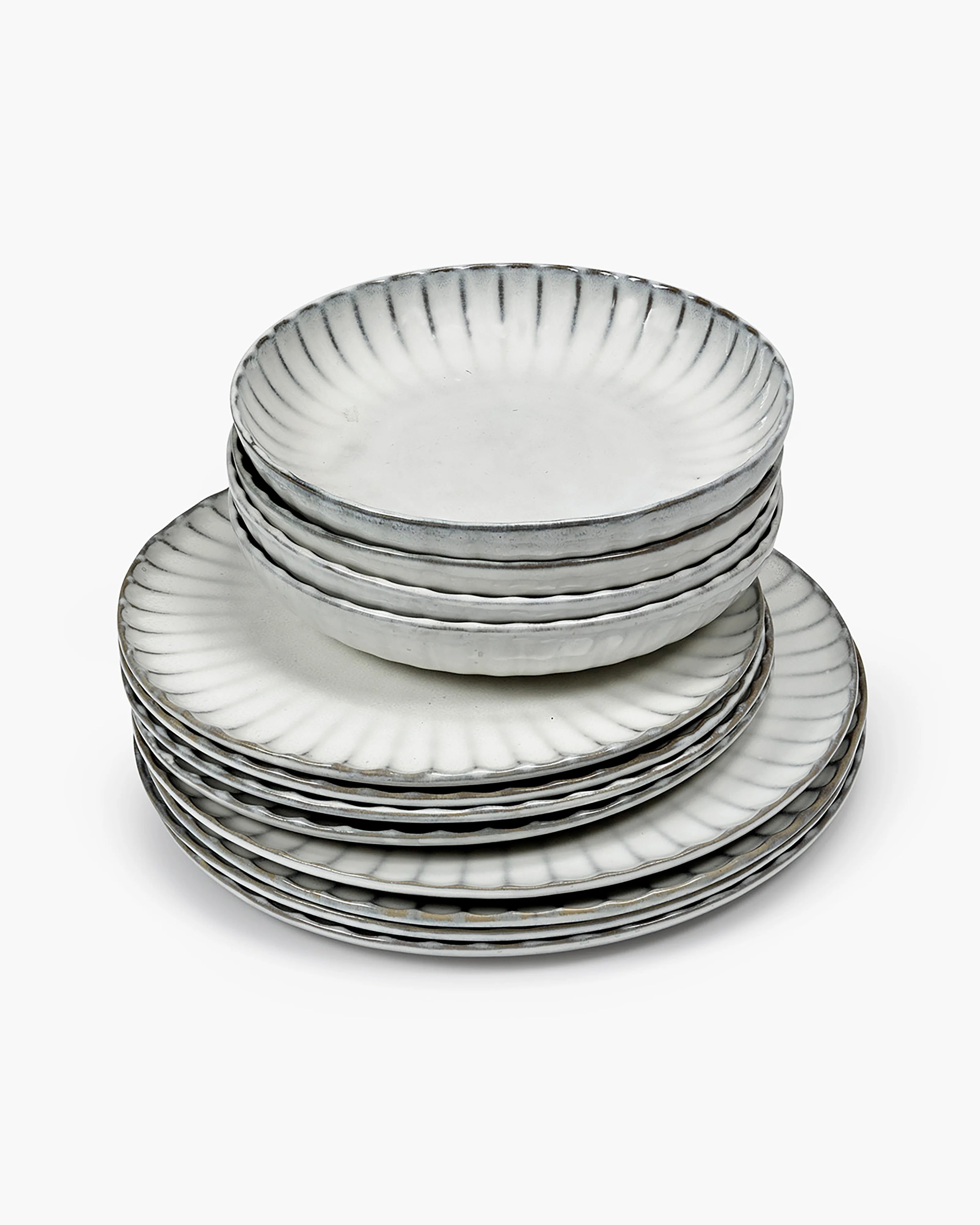 Dinner Set 12 pieces white Inku - Image 3
