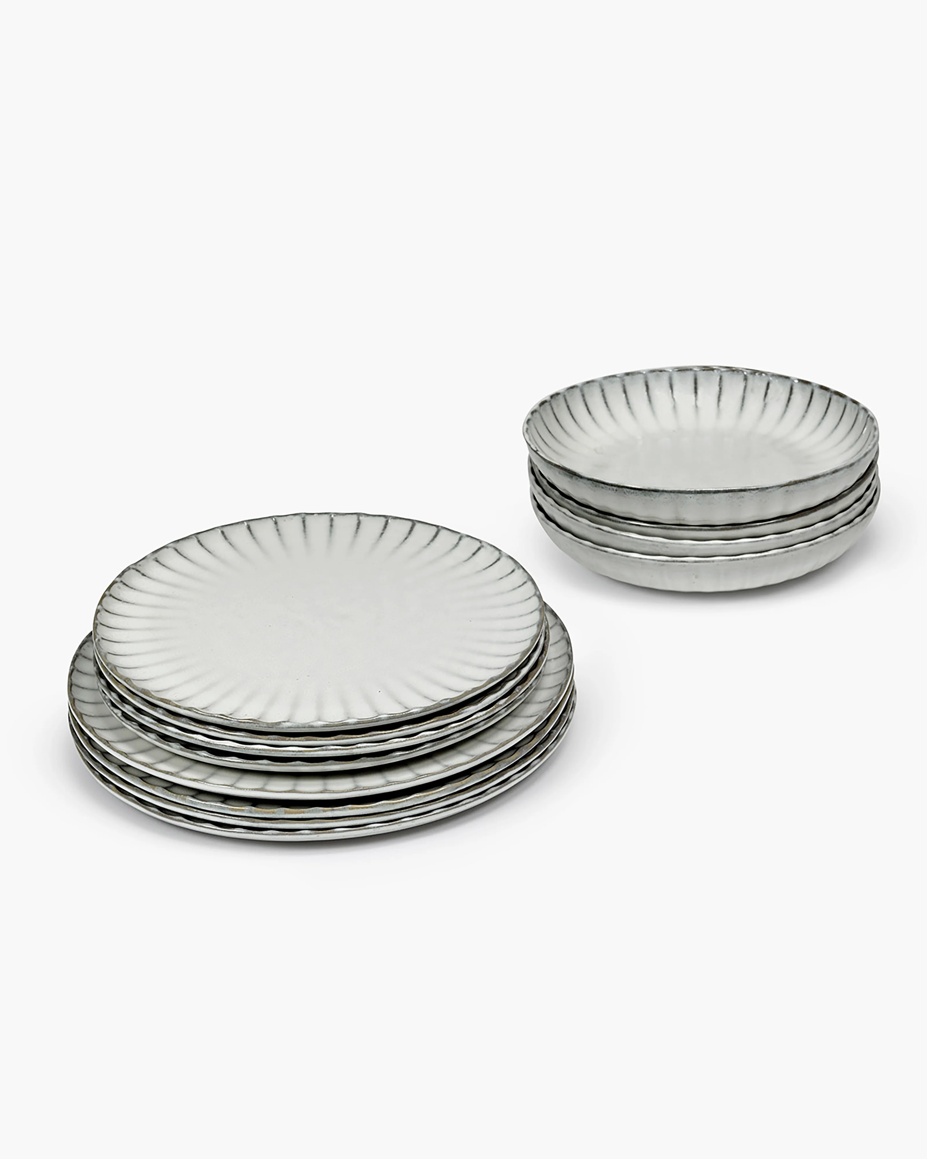 Dinner Set 12 pieces white Inku - Image 4