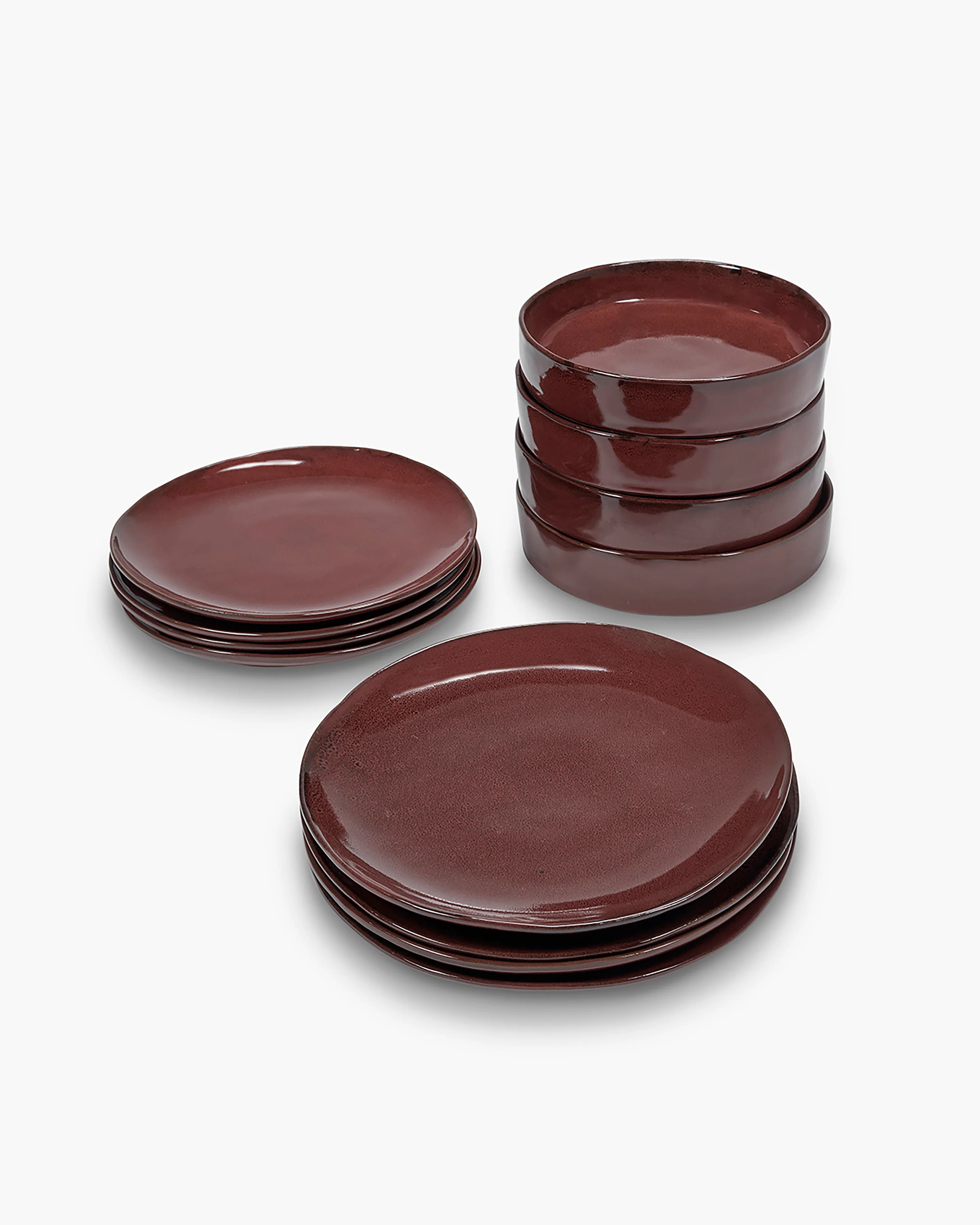 Dinner Set 12 pieces venetian red La Mère - Image 4