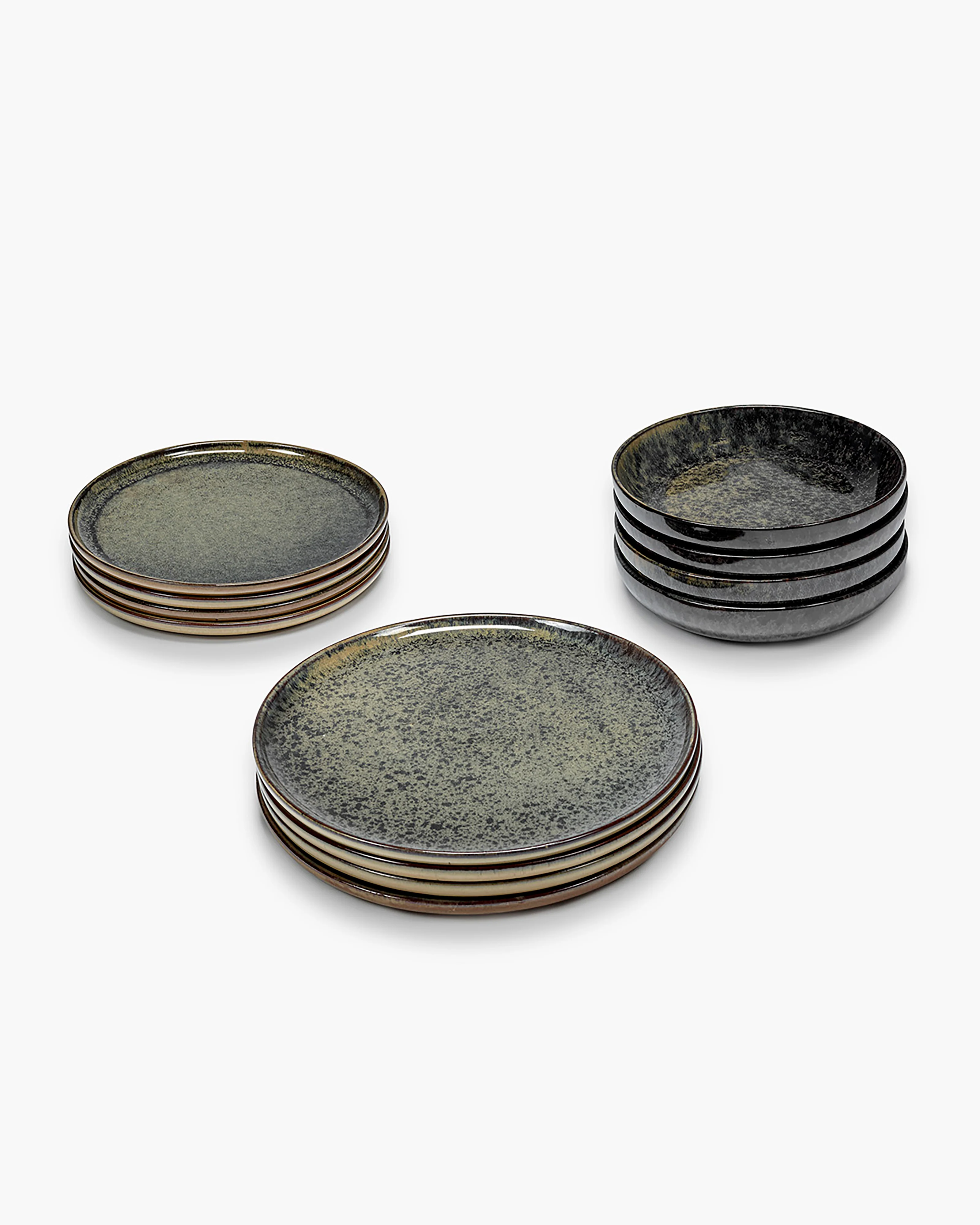 Dinner Set 12 pieces indi gray Surface - Image 5