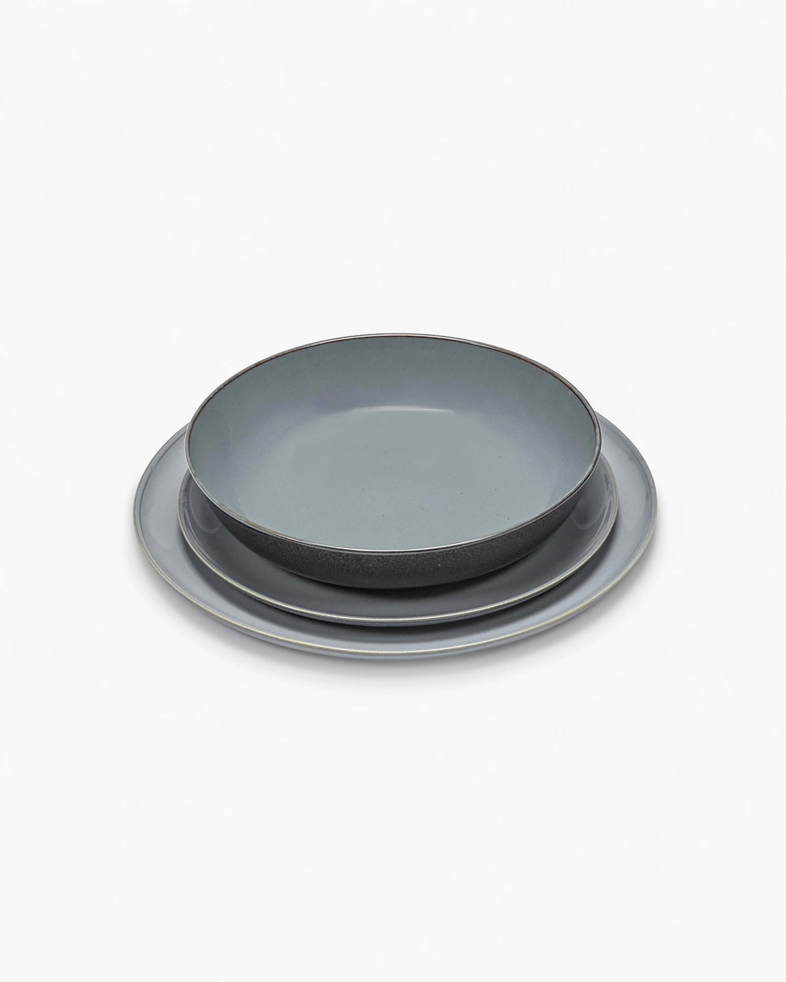 Dinner Set 12 pieces smoky blue Terres de rêves - Image 2
