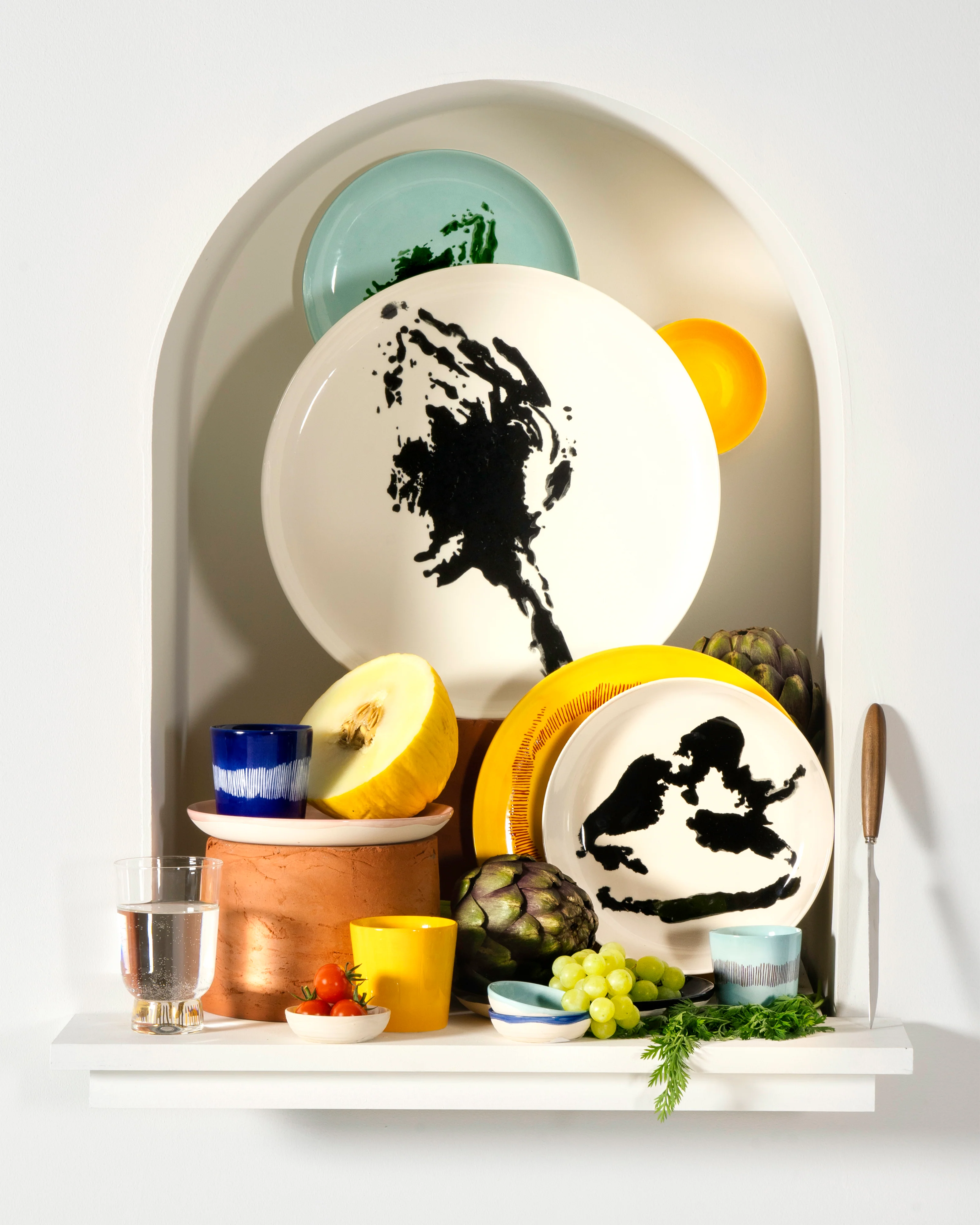 Dish S off-white - blue artichoke Feast - Image 3