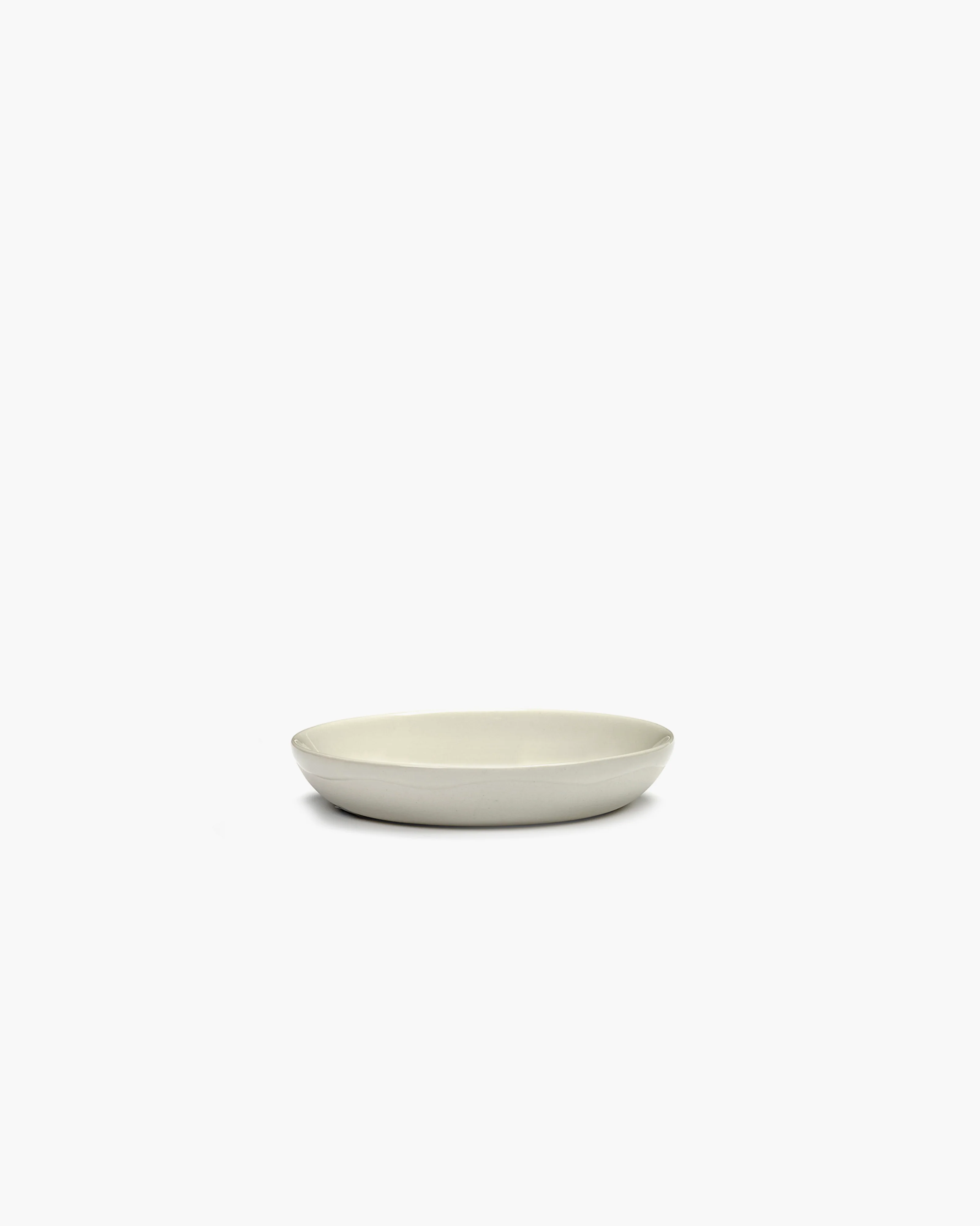 Dish S white swirl - blue stripes Feast - Image 2