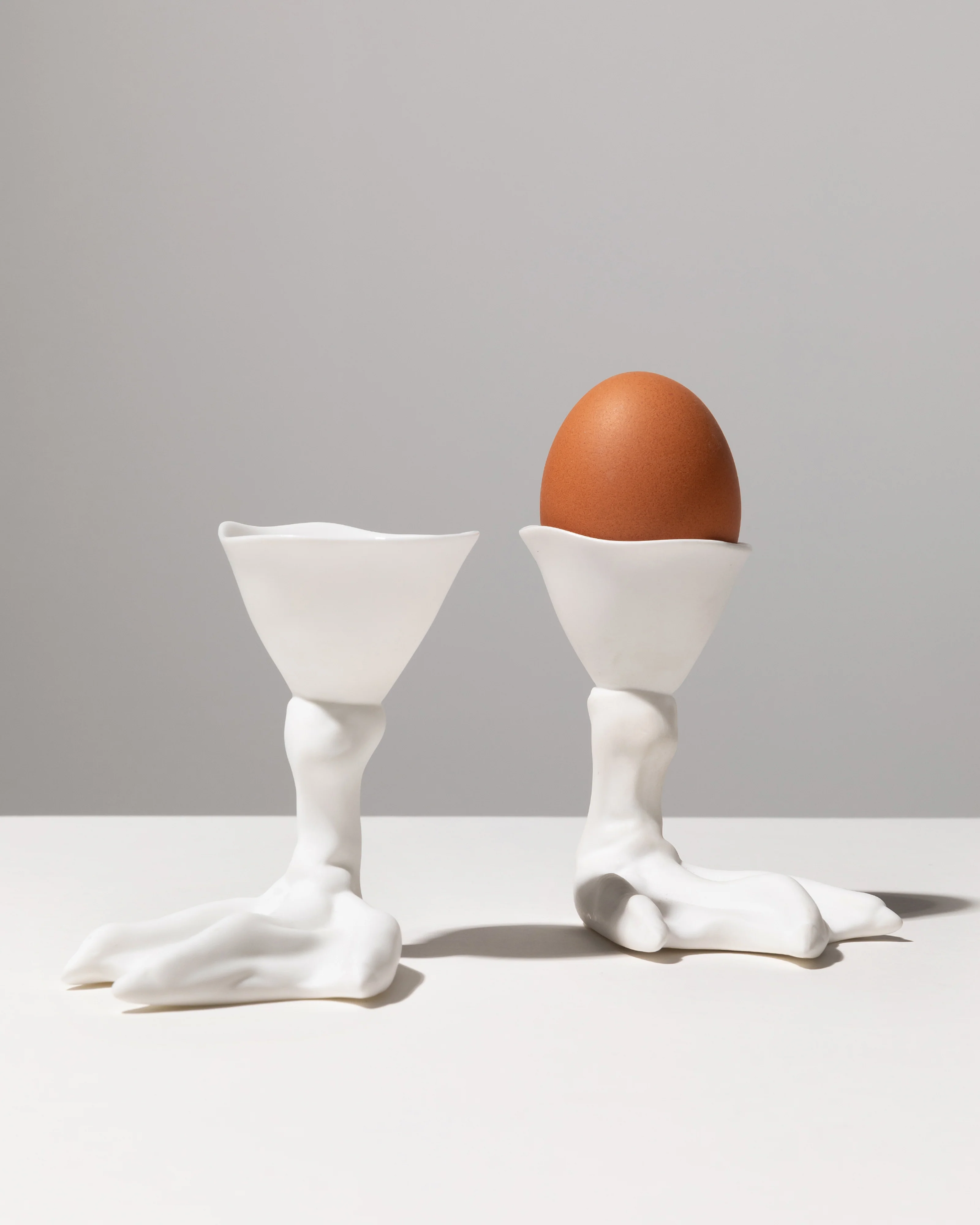 Egg cup Peking duck foot white Perfect Imperfection - Image 5