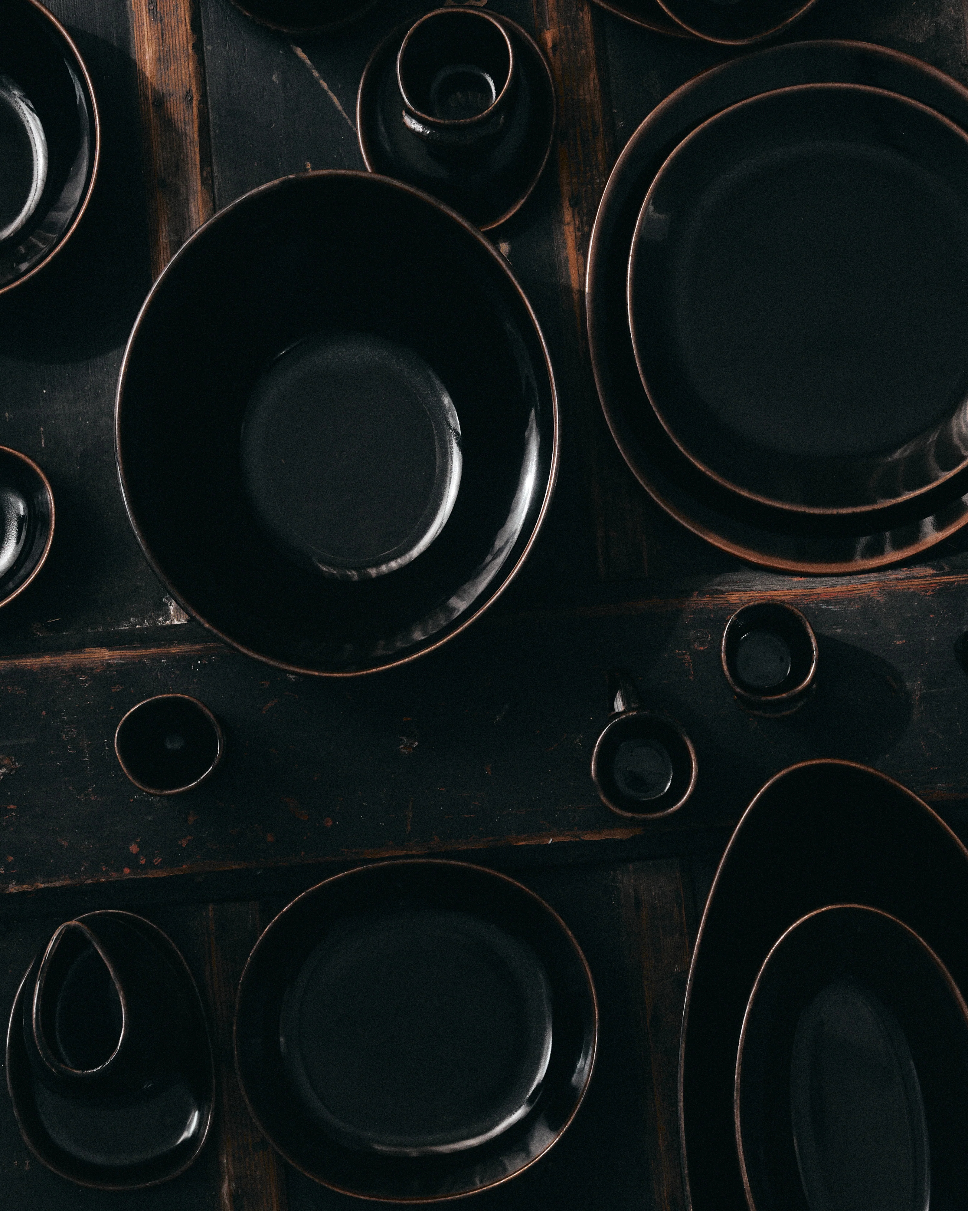 Espresso cup dark brown Out of lines - Image 2