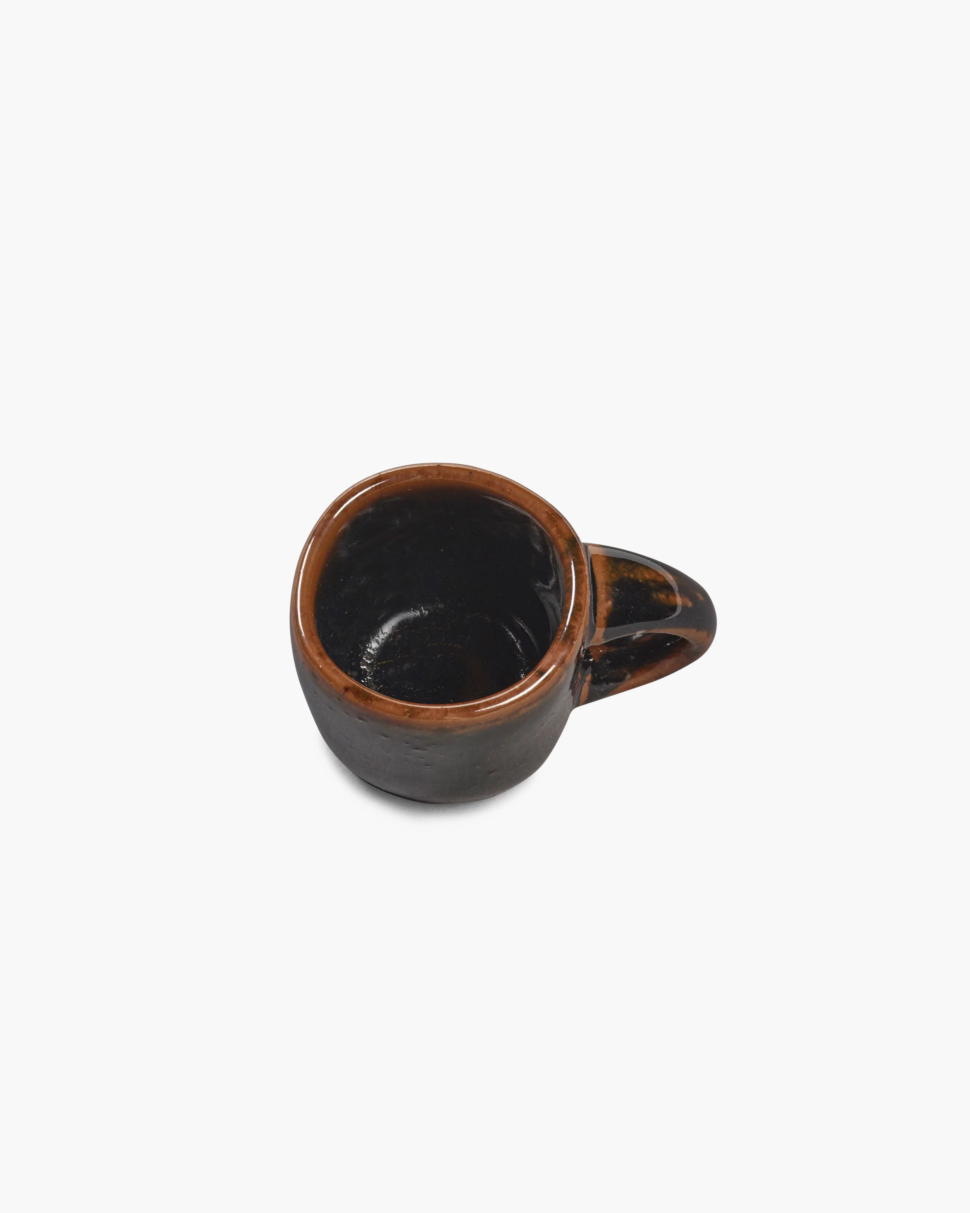 Espresso cup dark brown Out of lines - Image 3