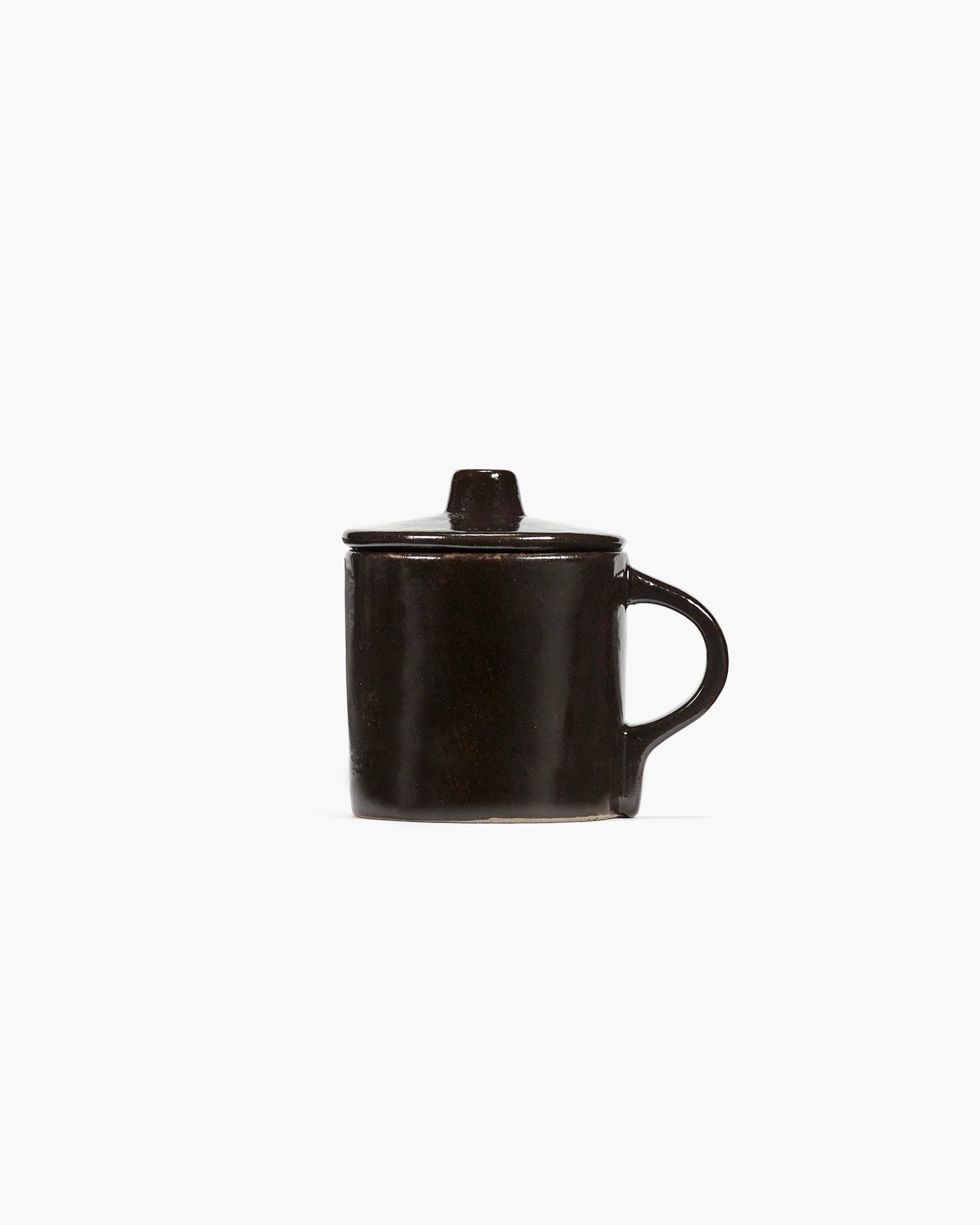 Espresso cup with lid ebony La Mère - Image 3