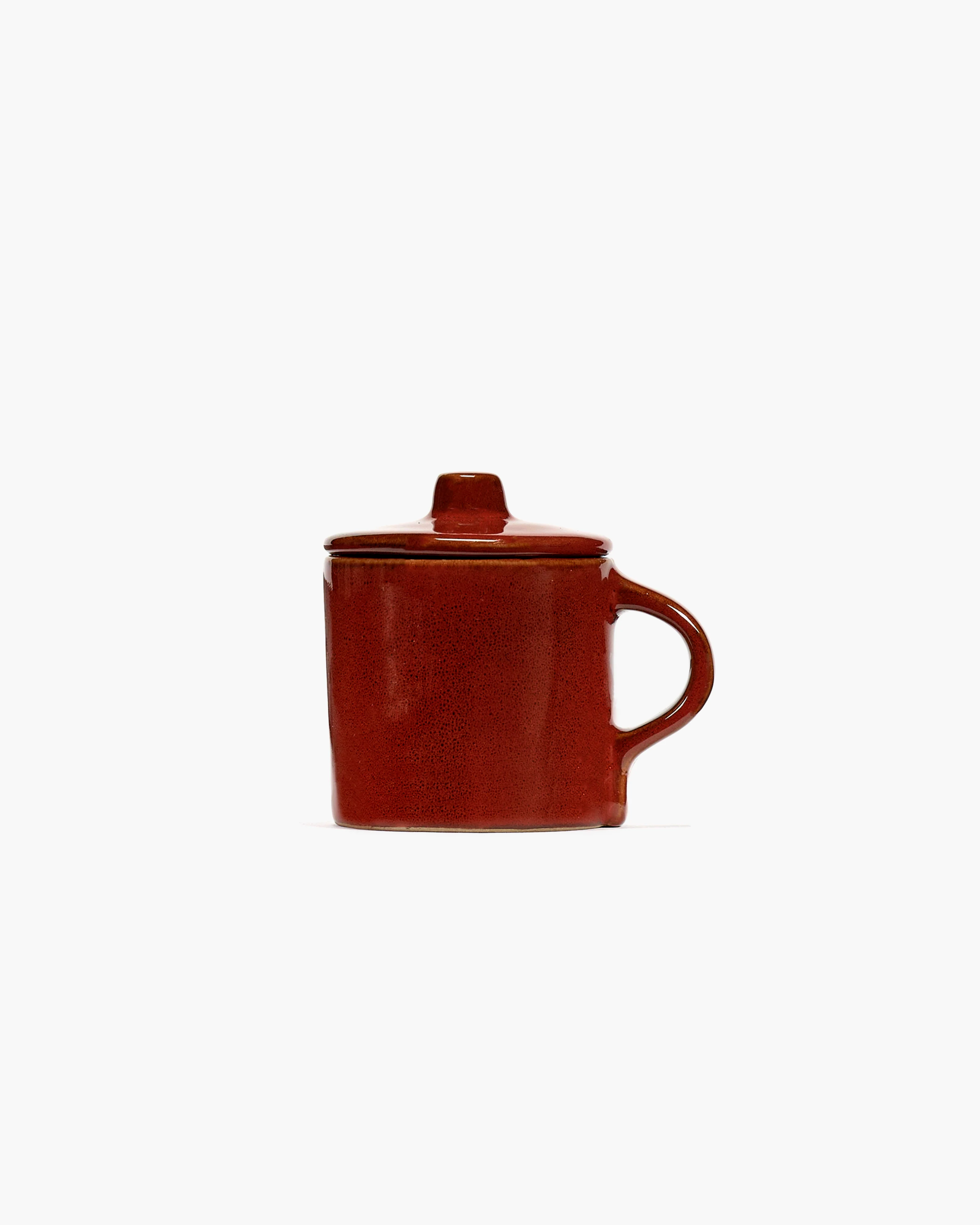 Espresso cup with lid venetian red La Mère - Image 3