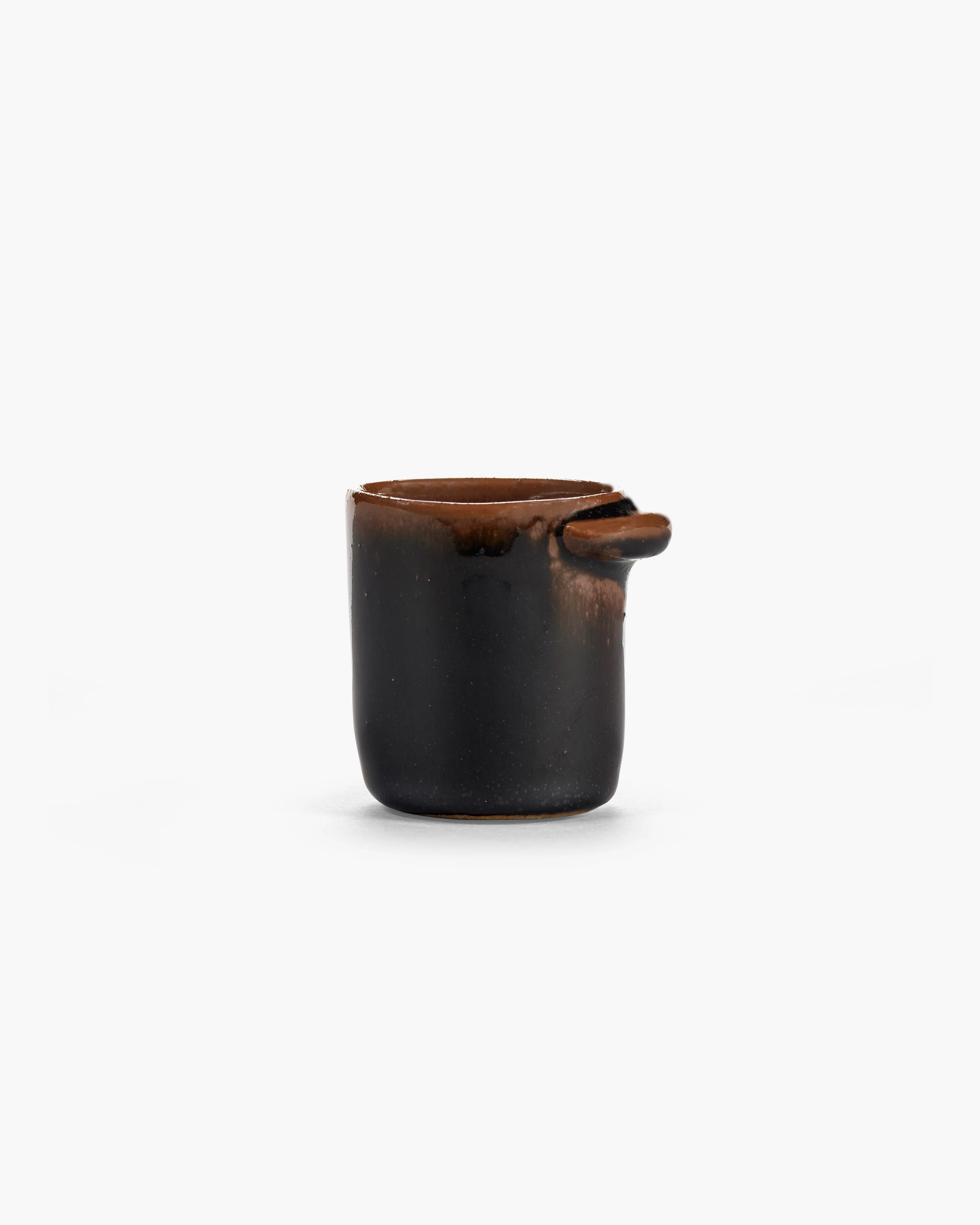 Espresso cup without handle dark brown Out of lines - Image 4