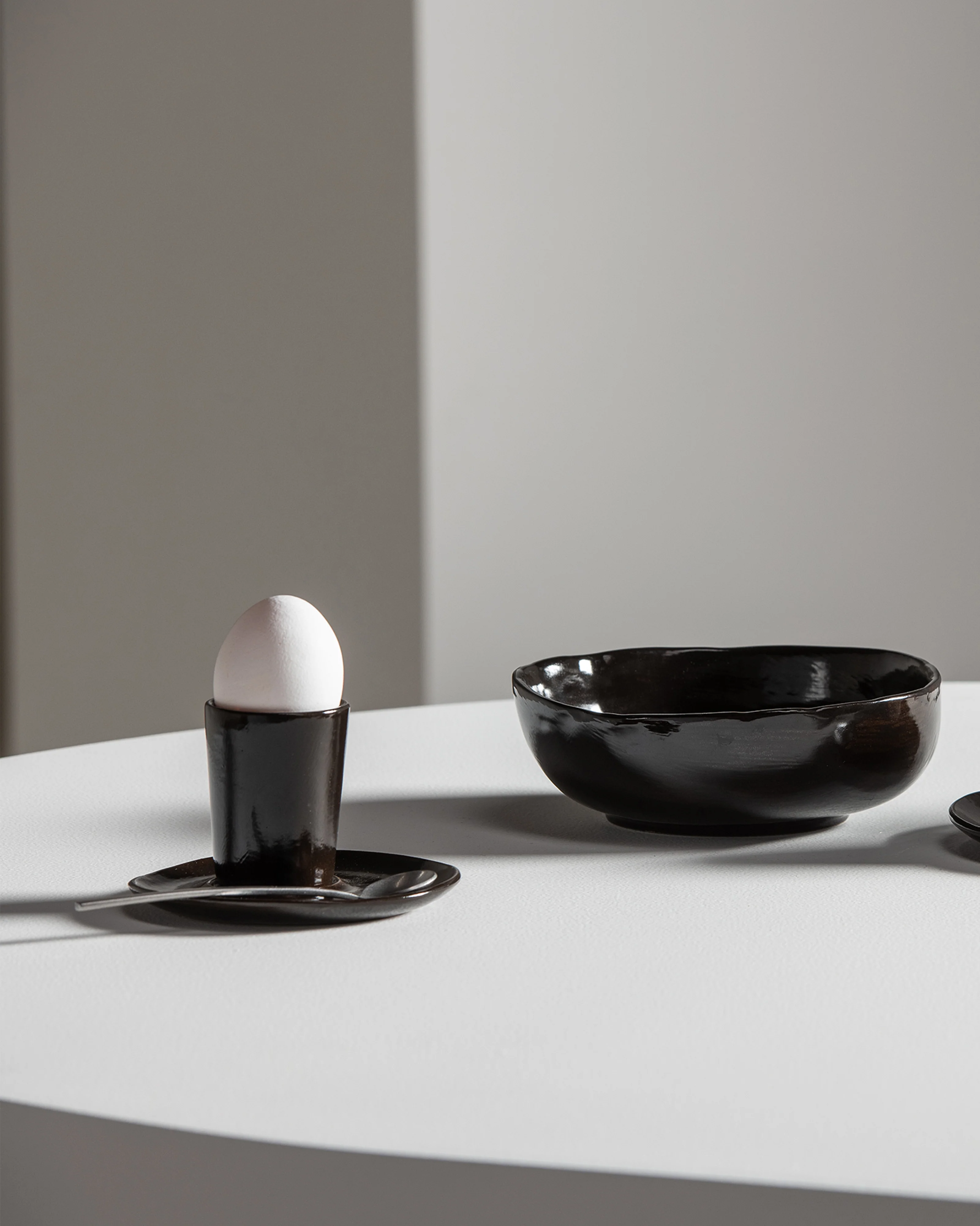 Espresso cup without handle ebony La Mère - Image 2