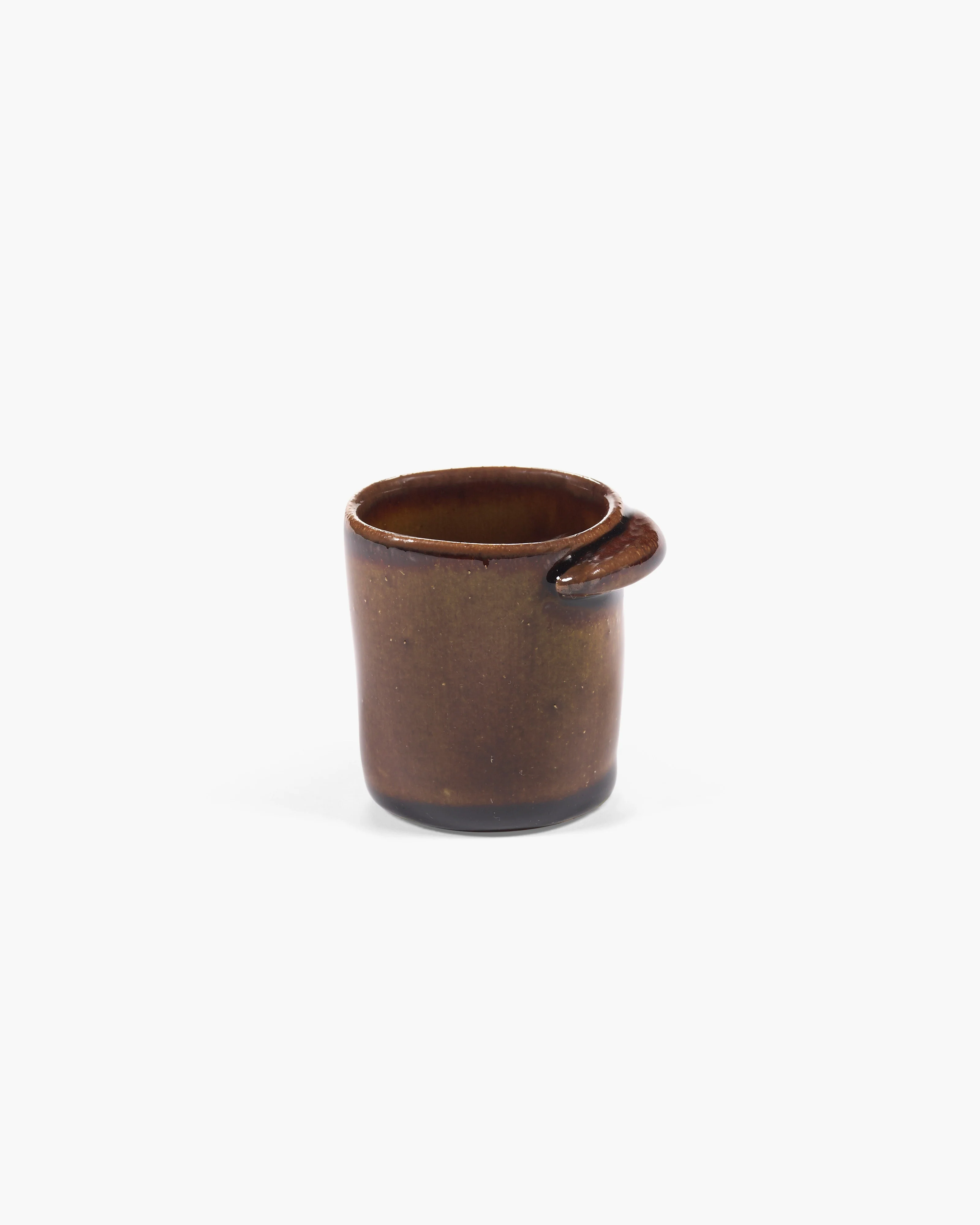 Espresso cup without handle ocher Out of lines