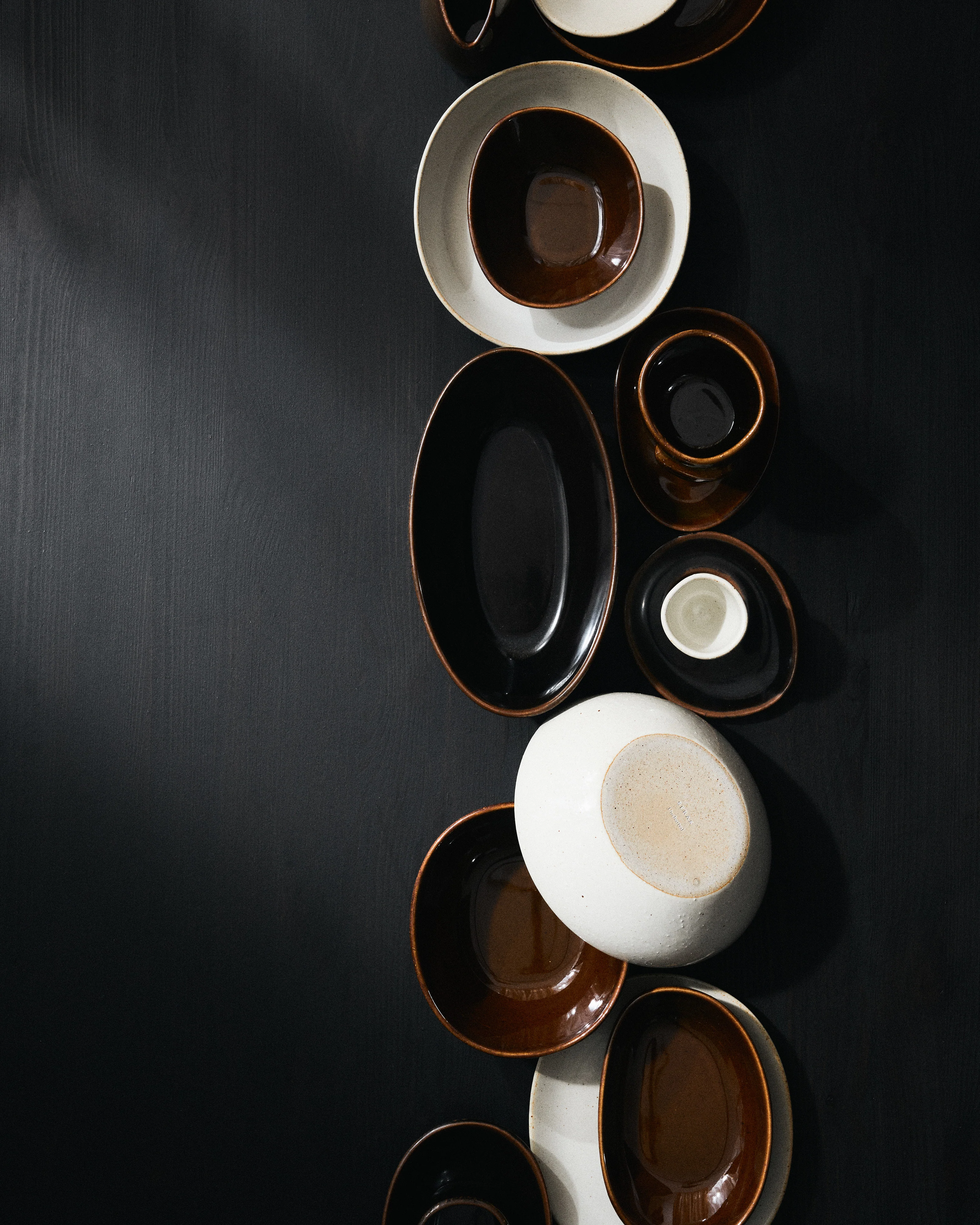 Espresso cup without handle ocher Out of lines - Image 2