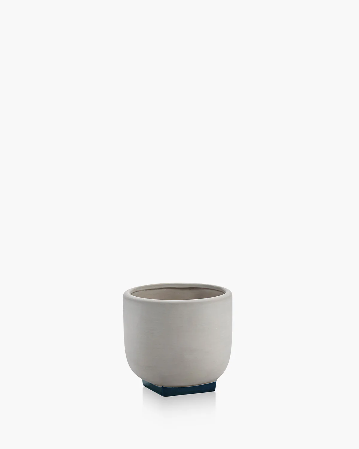 Flower pot 01 grey - dark blue Rosamar