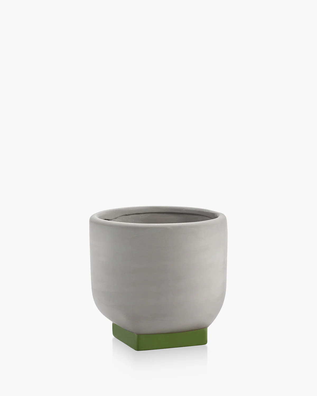 Flower pot 02 grey - green Rosamar