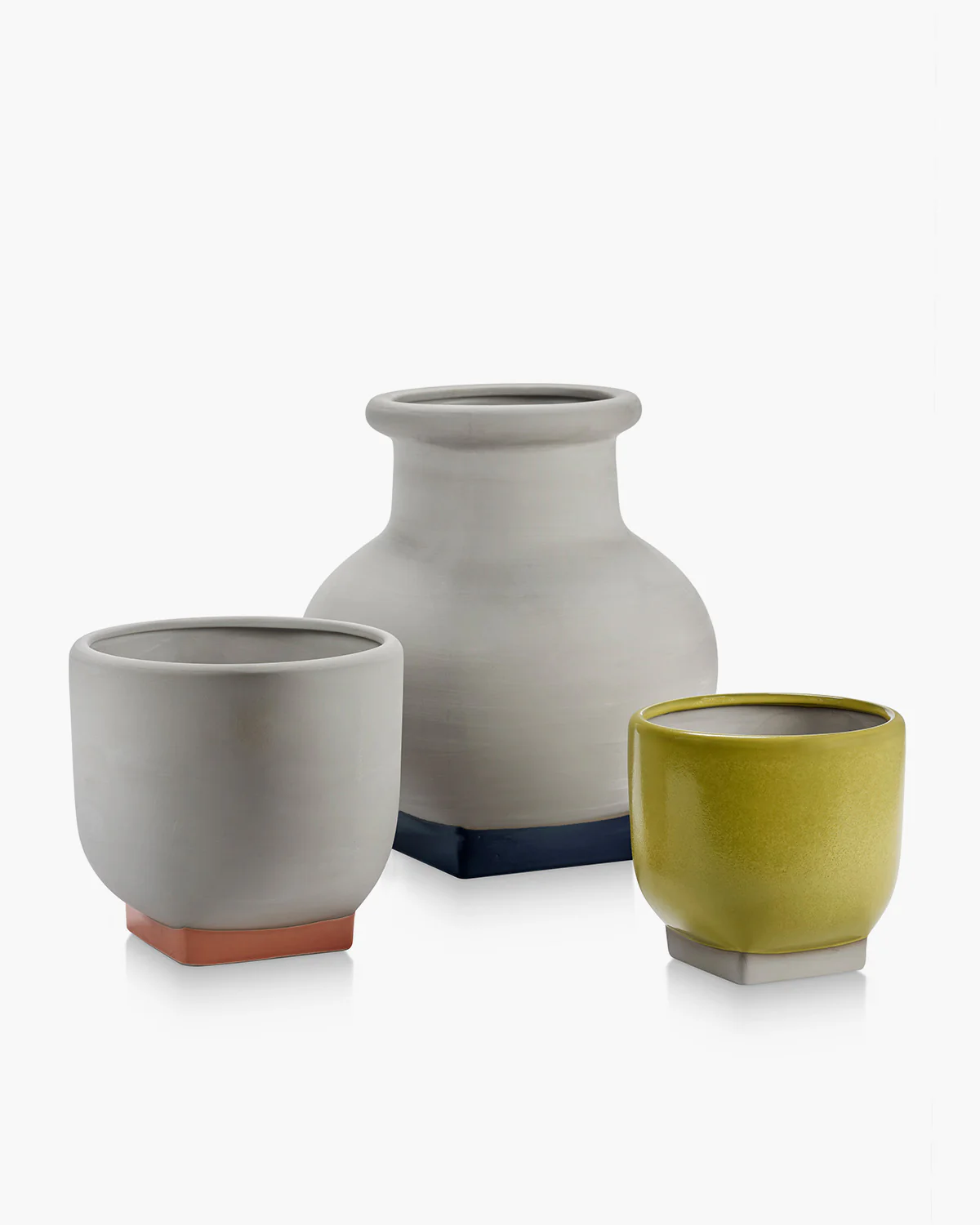 Flower pot 03 grey - orange Rosamar - Image 4