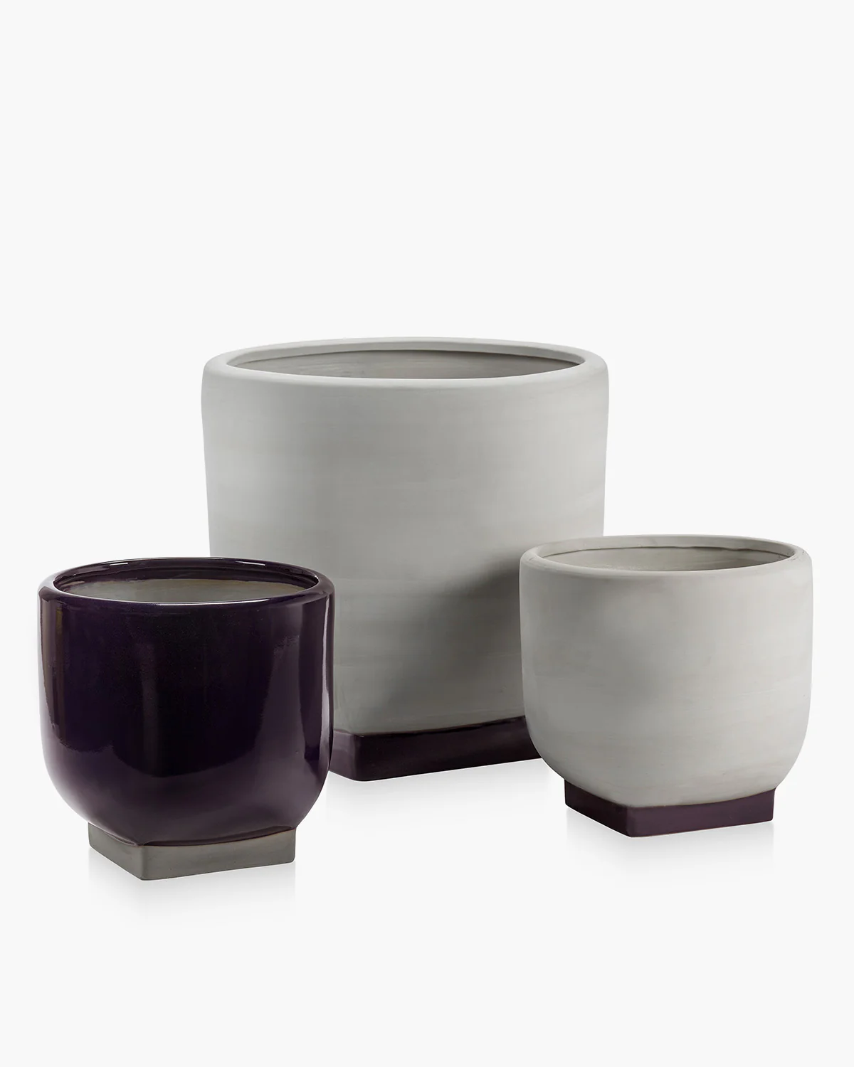 Flower pot 03 grey - purple Rosamar - Image 4