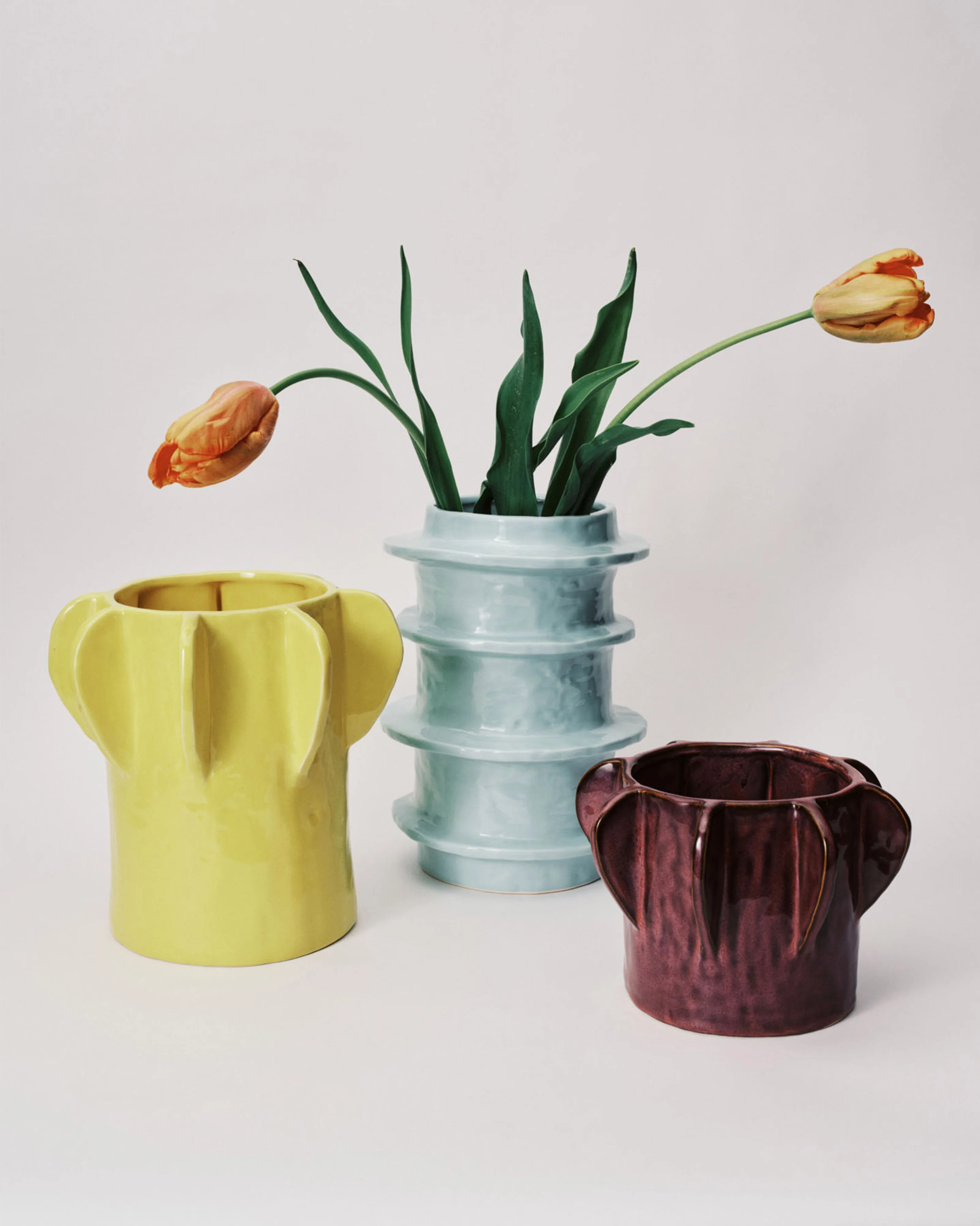 Flower pot 03 S light blue Molly - Image 2