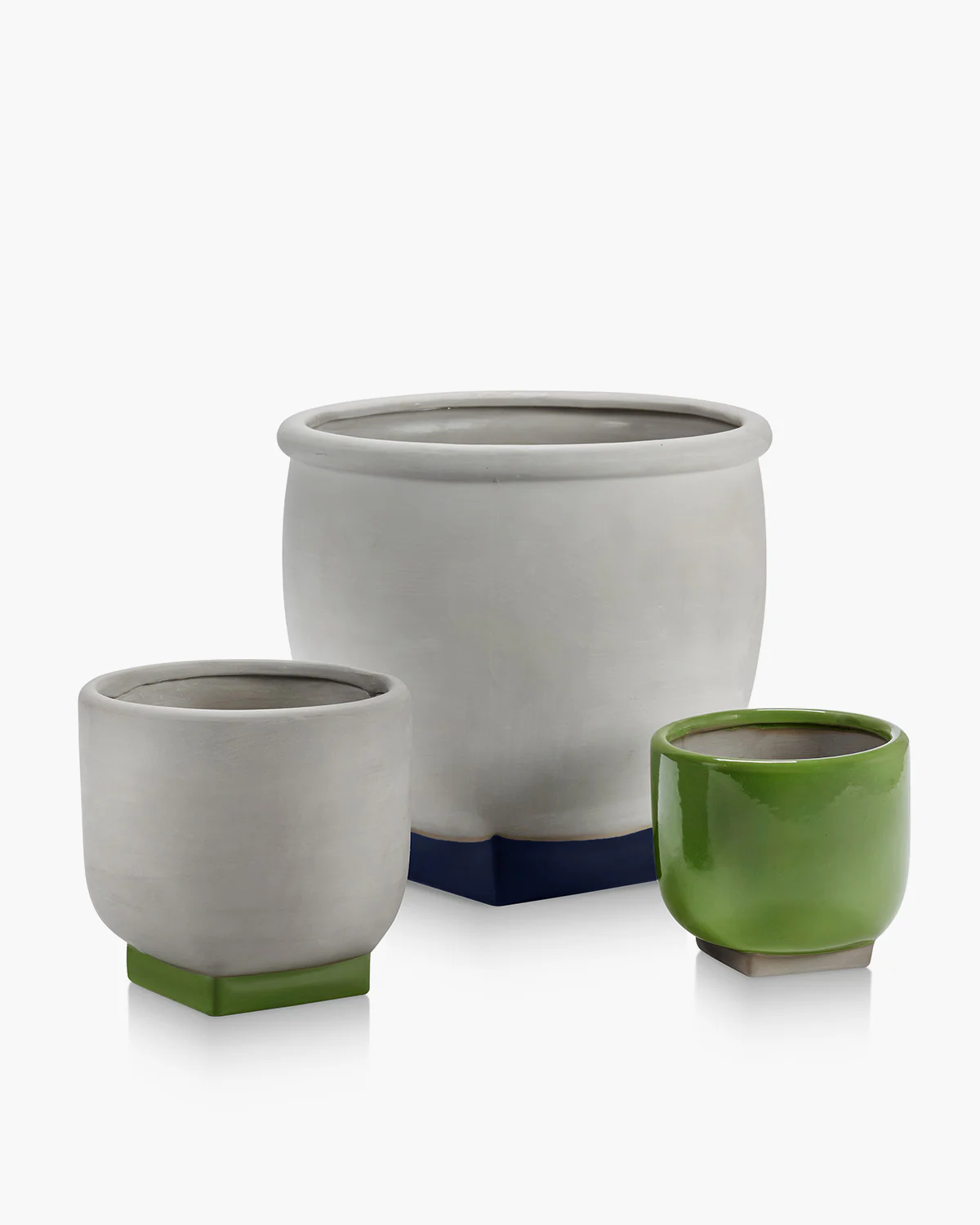 Flower pot 04 grey - dark blue Rosamar - Image 4
