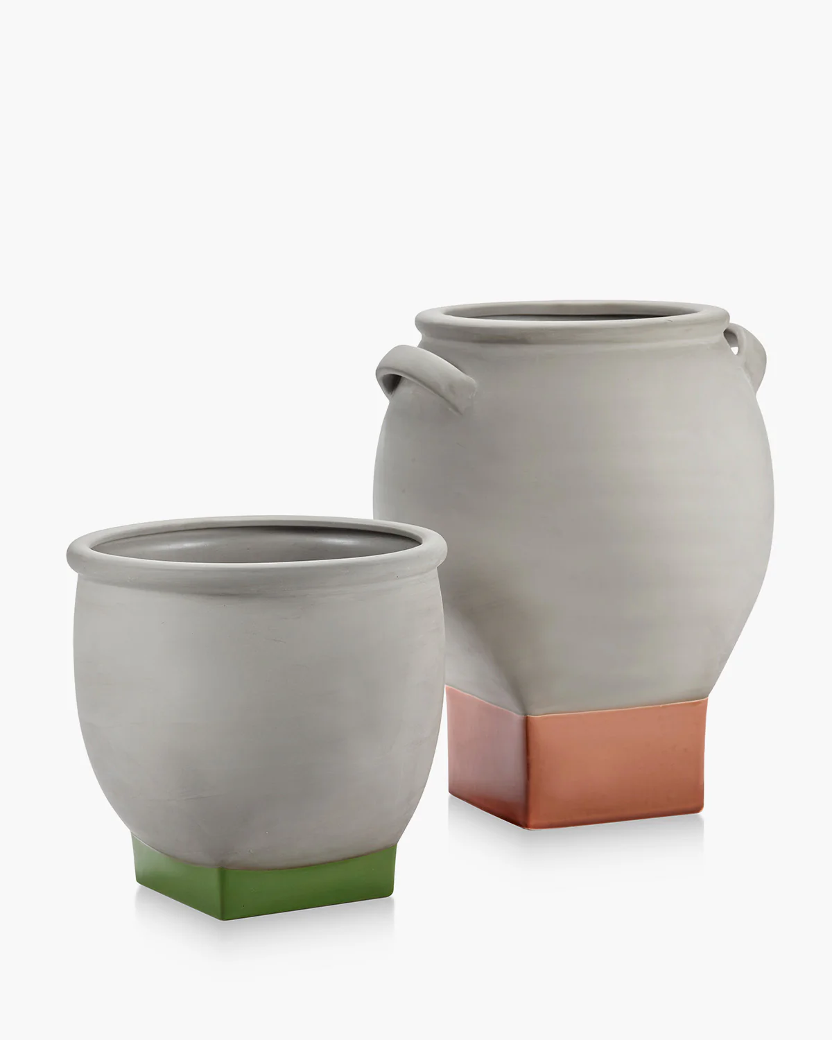 Flower pot 04 grey - green Rosamar - Image 3