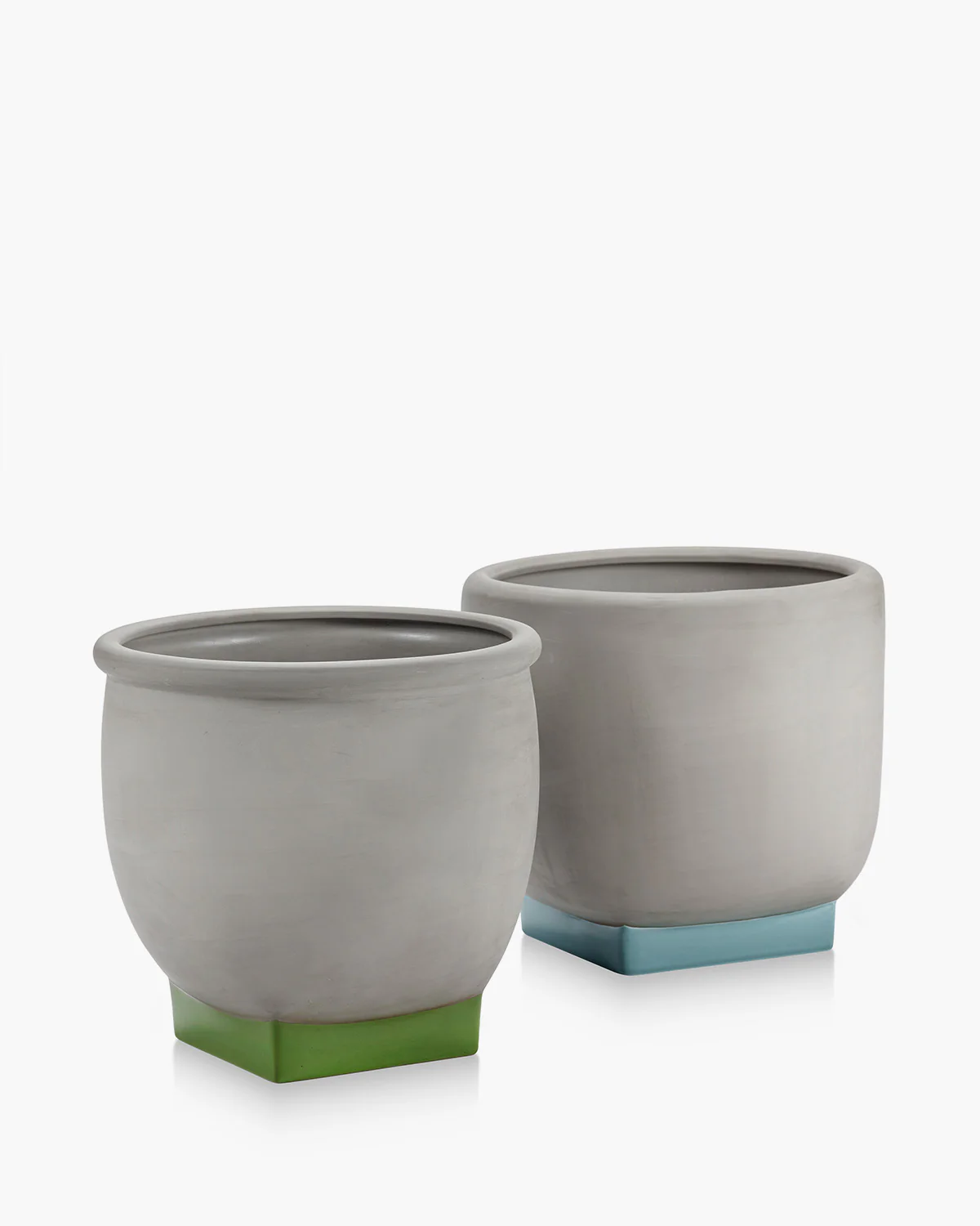 Flower pot 05 grey - turquoise Rosamar - Image 4