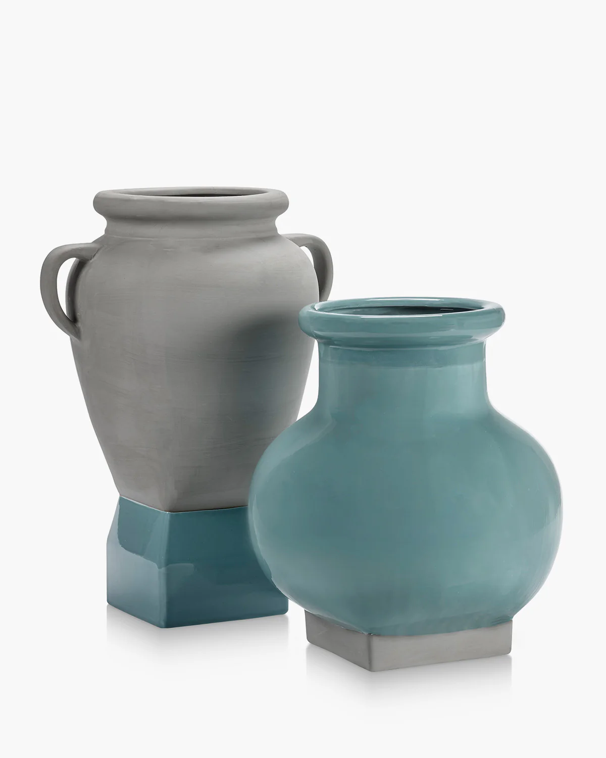 Flower pot 09 grey - turquoise Rosamar - Image 4